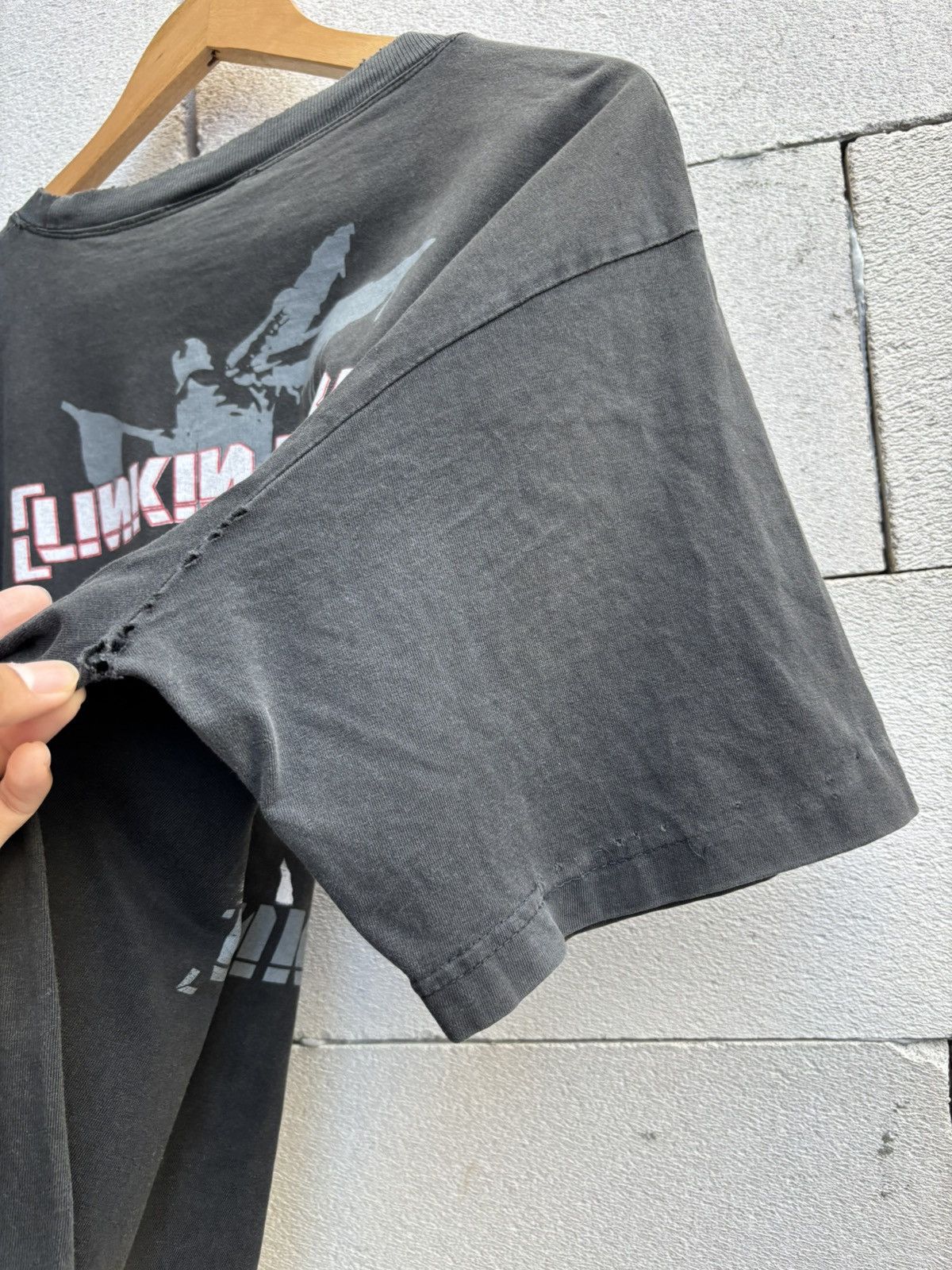 Band Tees Thrashed Distressed LINKIN PARK Tee ERD Grunge Bootleg Size US L / EU 52-54 / 3 - 10 Thumbnail