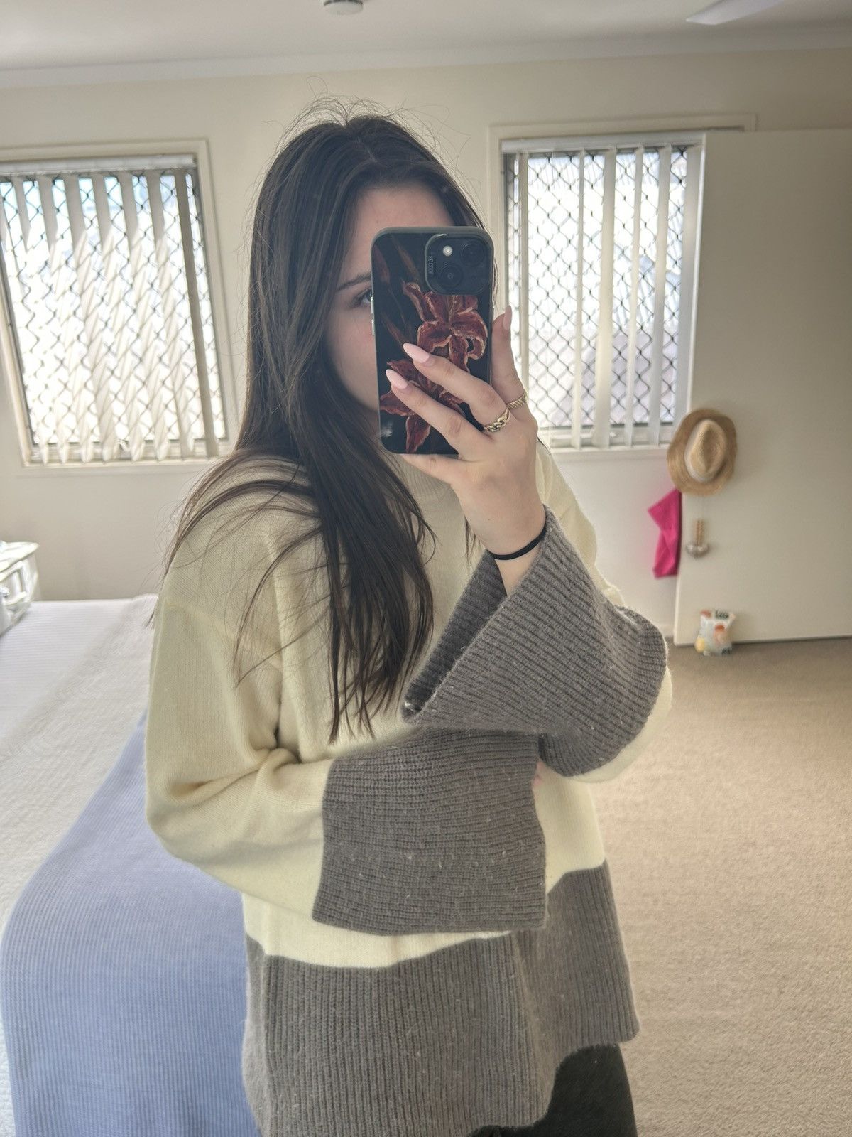 Other Wool Beige and Grey Long Sleeve Jumper Size M / US 6-8 / IT 42-44 - 4 Thumbnail