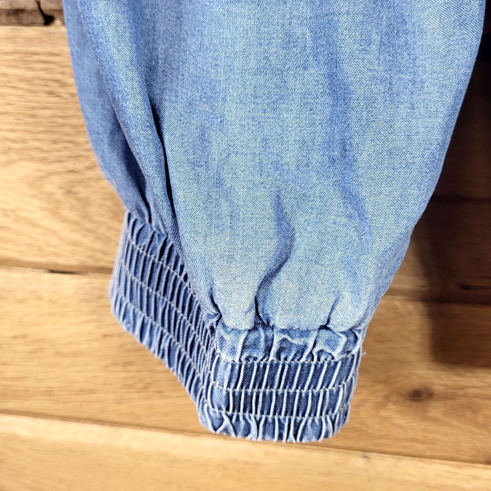 Vintage Hem & Thread Womens Blue Jogger Pants Size M Elastic Waist Pockets Size 32" / US 10 / IT 46 - 7 Thumbnail