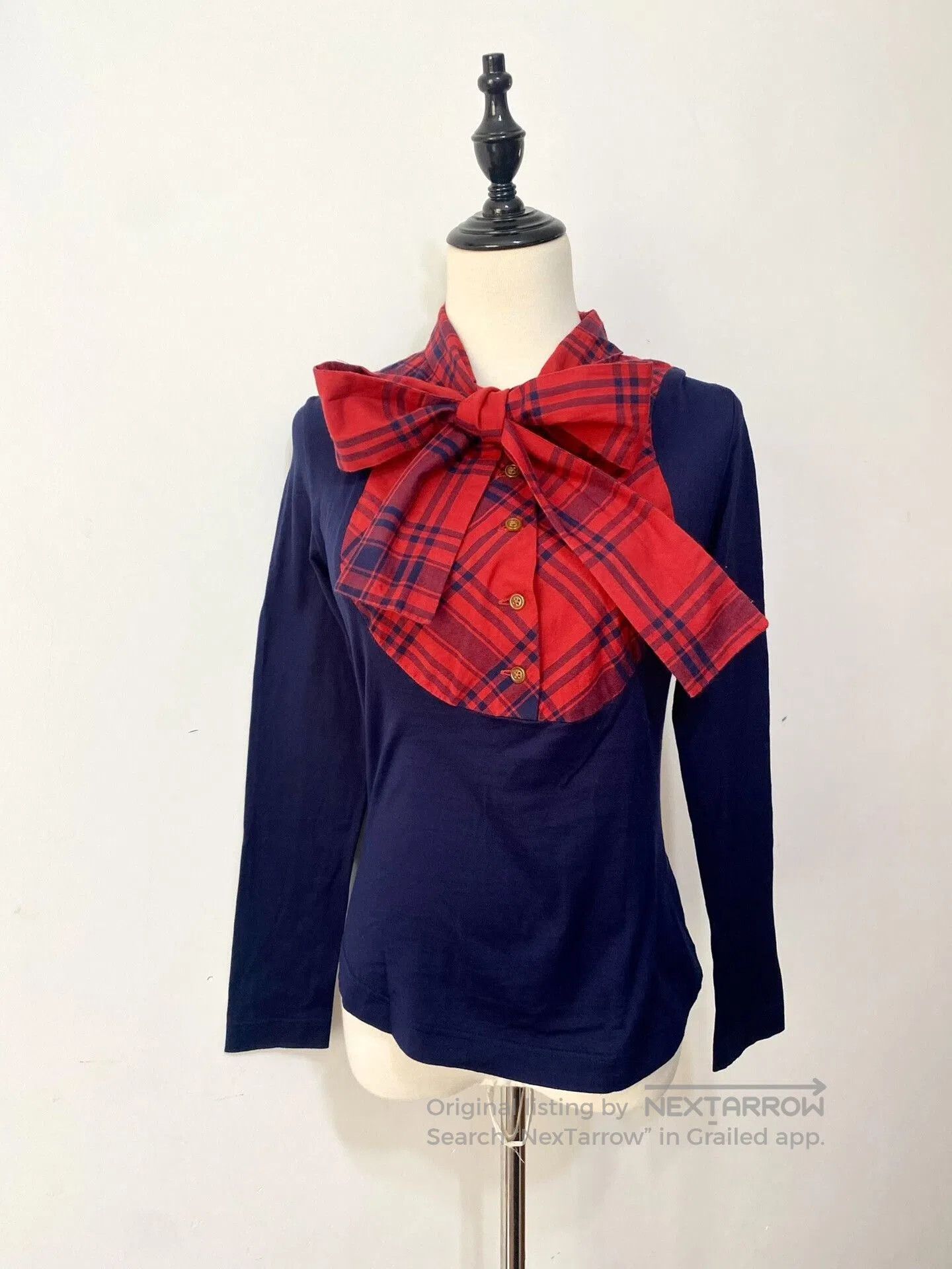 Vivienne Westwood vivienne westwood navy red bow top. Size S / US 4 / IT 40 - 1 Thumbnail