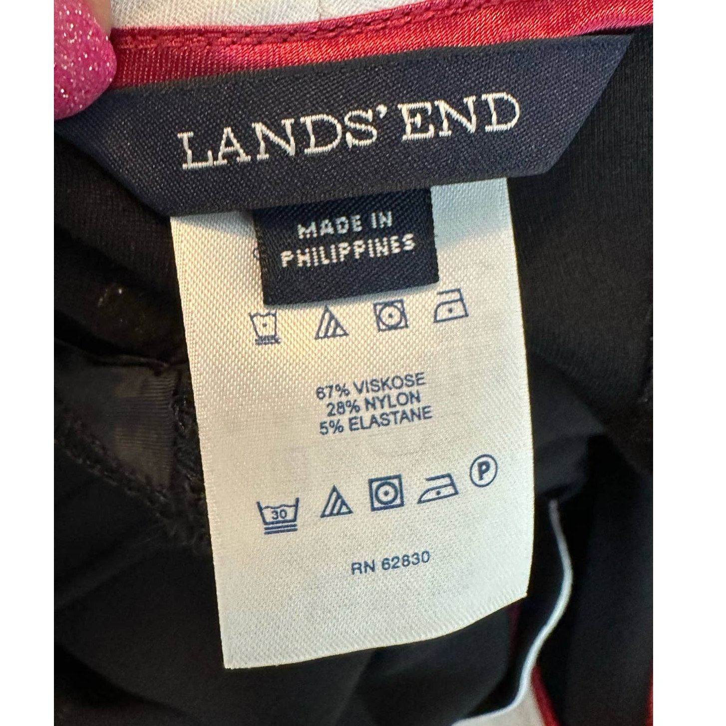 Lands' End Land's End black cropped pants size 16P Size 38" / US 16 / IT 52 - 3 Thumbnail
