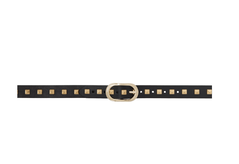 Ernest W. Baker BNWT SS25 ERNEST W. BAKER STUDDED GOLD BUCKLE BELT S Size 30 - 1 Thumbnail