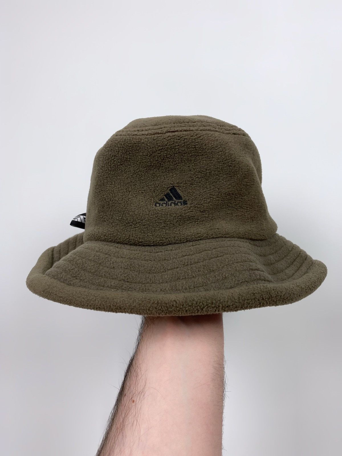 Adidas 1990’s Vintage Adidas Brown Fleece Bucket Hat Size ONE SIZE - 5 Thumbnail