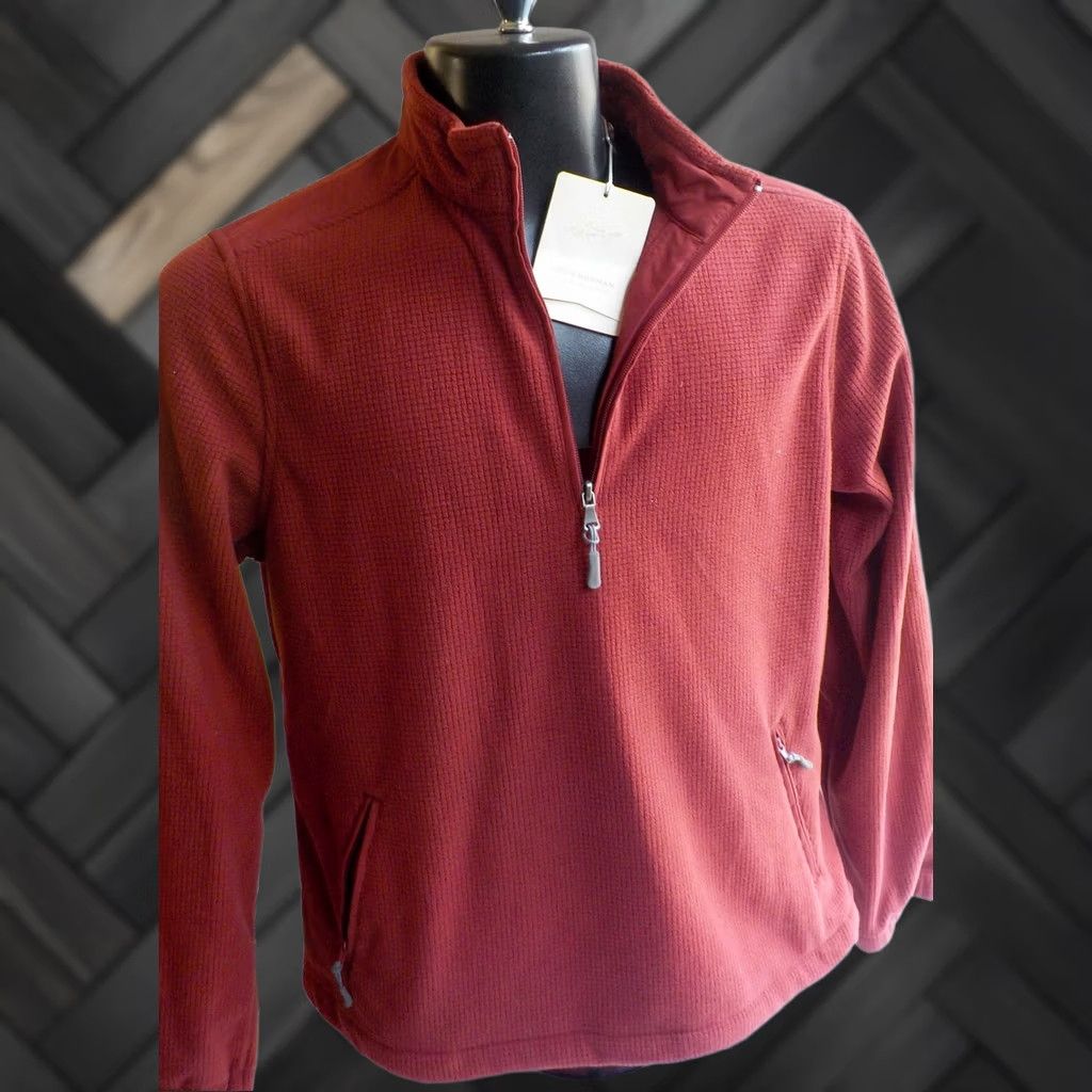 Vintage Greg Norman Women's Golf Playdry 1/4 Zip Pullover Red L NWT Size L / US 10 / IT 46 - 1 Thumbnail