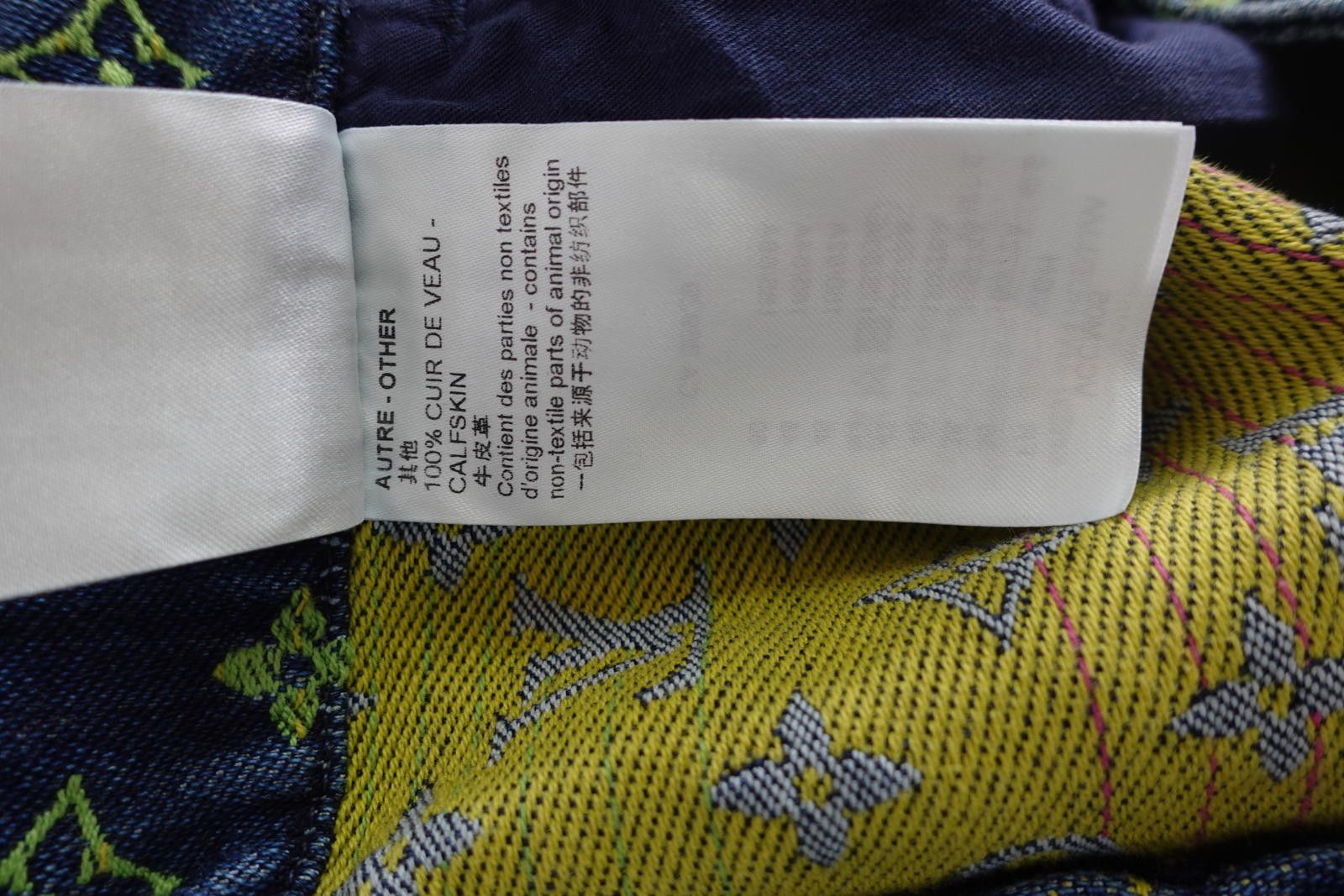 Louis Vuitton Louis Vuitton Rainbow Monogram Denim Shorts in Dark Wash Size US 34 / EU 50 - 8 Thumbnail