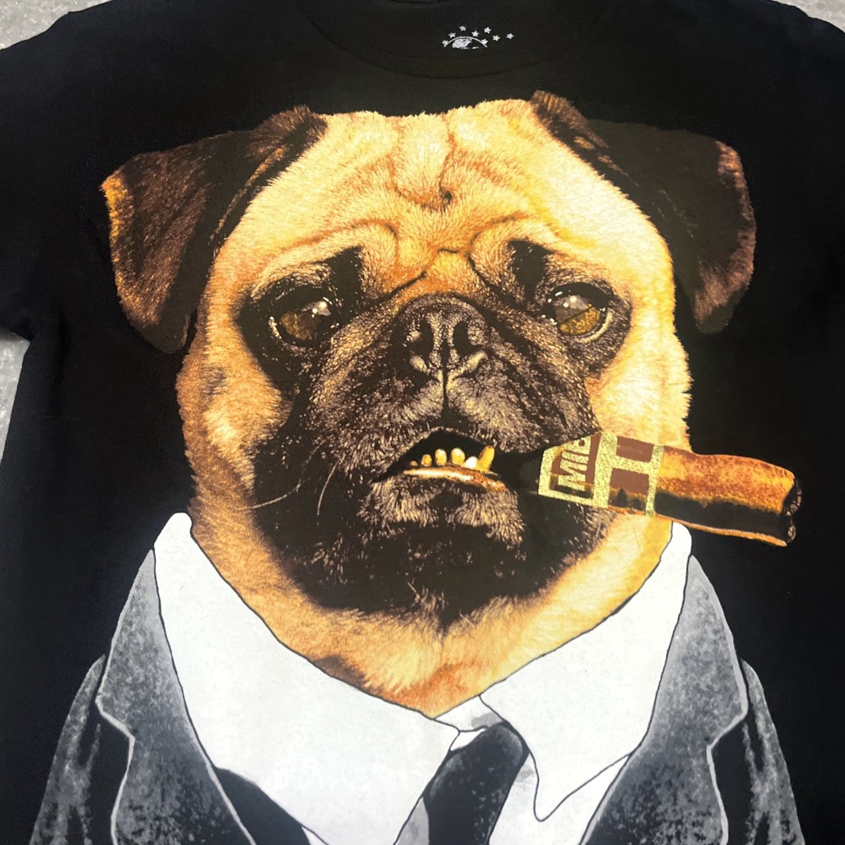 Vintage Universal Studios MIB Alien Attack Frank The Pug Smoking Cigar T-Shirt Size S Black Size US S / EU 44-46 / 1 - 3 Thumbnail