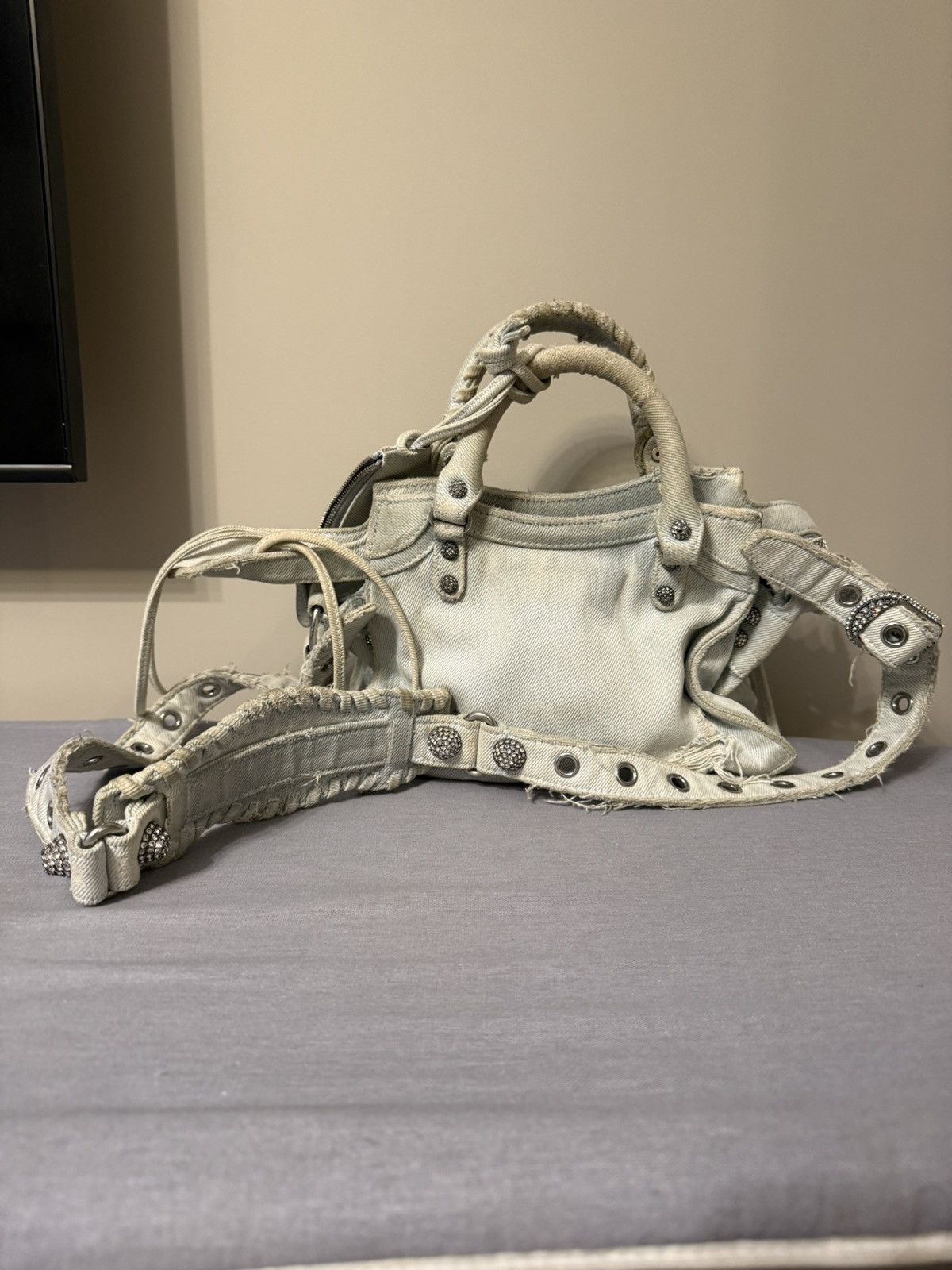 Balenciaga Balenciaga Neo Classic City bag small denim Size ONE SIZE - 2 Thumbnail