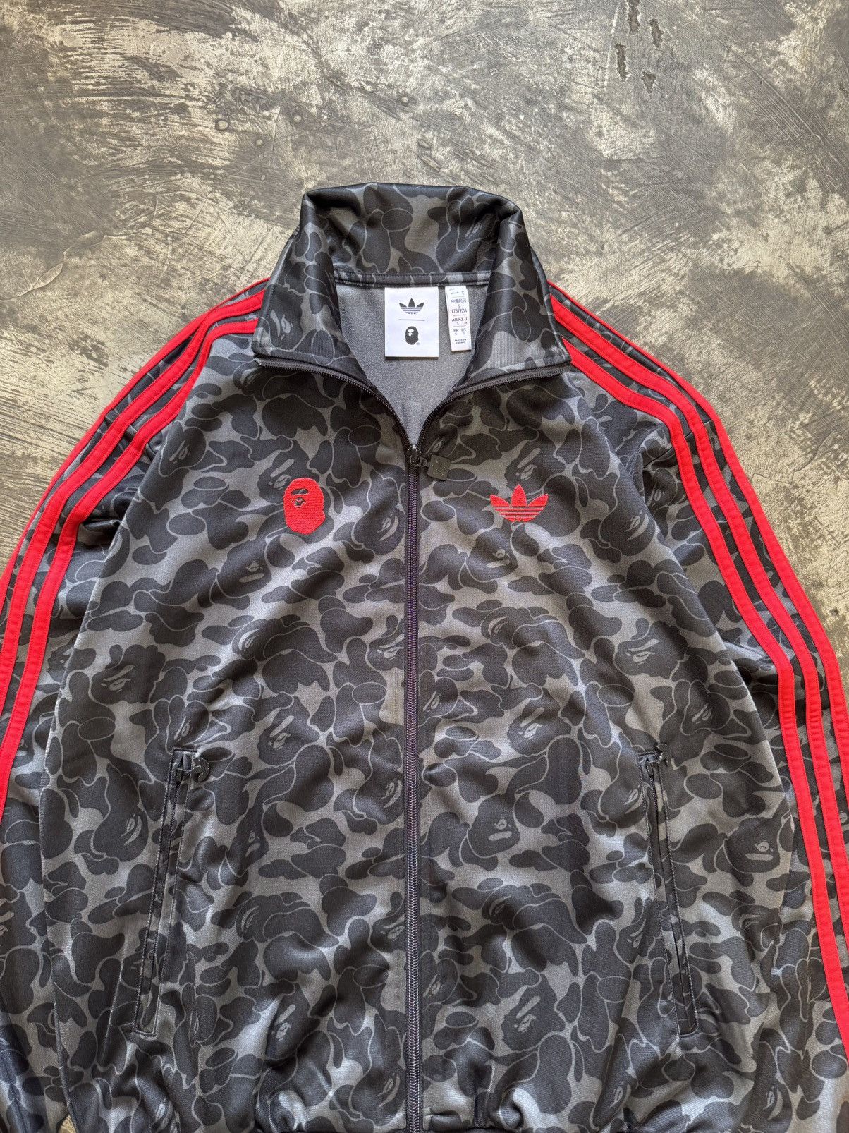 Adidas × Bape ADIDAS X BAPE TRACKTOP CAMO JACKET Size US S / EU 44-46 / 1 - 2 Thumbnail