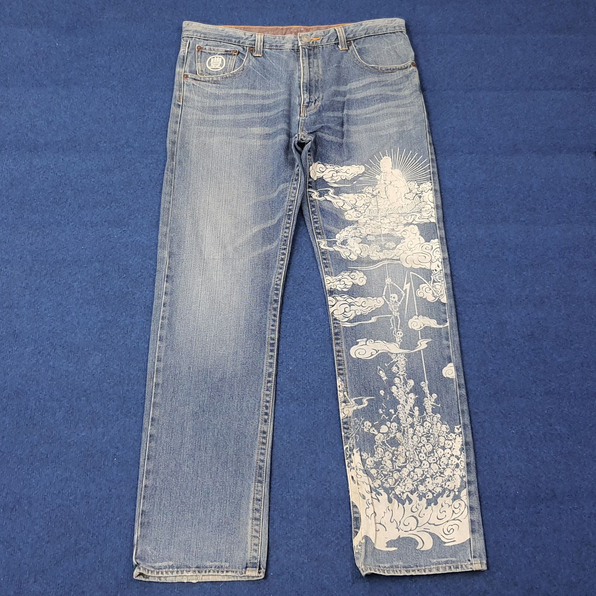 Japanese Brand Vintage Japan Art Design Japanese Brand Jeans C252N24 Size US 36 / EU 52 - 1 Thumbnail