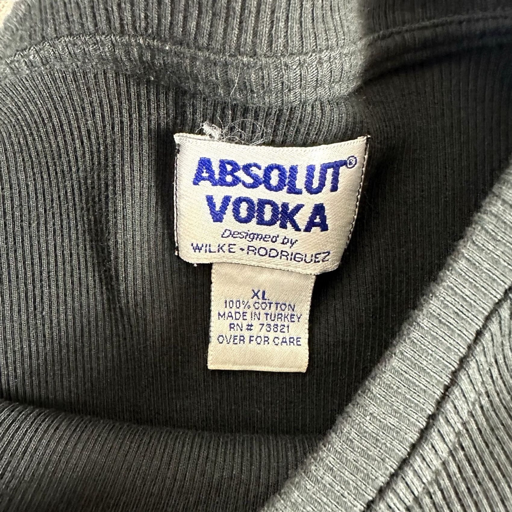 Vintage ABSOLUT Vodka wilke Rodriguez Thermal Sweatshirt Mens XL Black Long Sleeve Mens XL Thermal Sweatshirt Size US XL / EU 56 / 4 - 7 Thumbnail