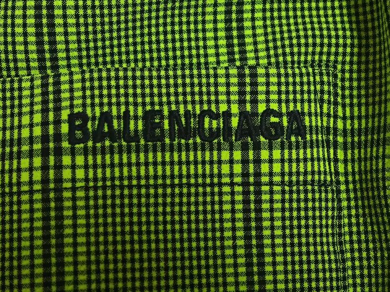 Balenciaga Balenciaga Green Plaid LOGO pants loose casual pants Size US 28 / EU 44 - 4 Thumbnail