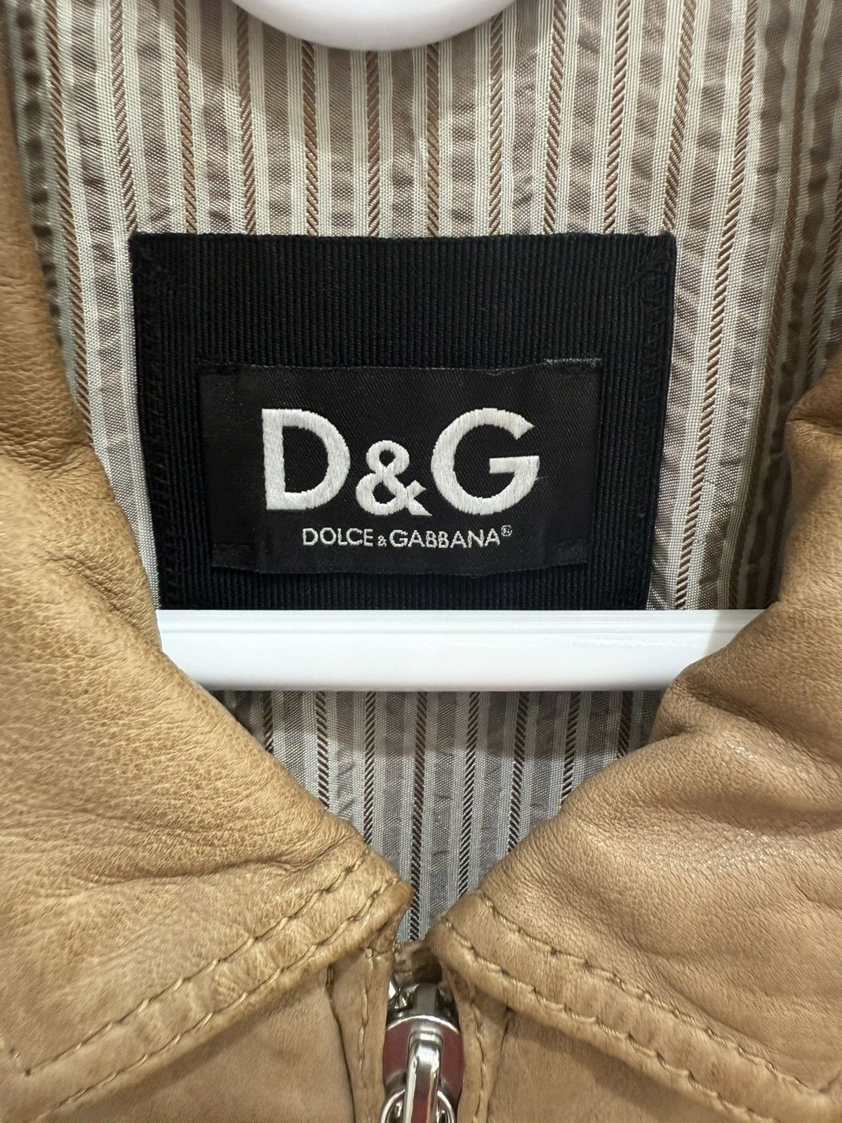 Dolce & Gabbana Dolce & Gabana Leather Jacket Size US L / EU 52-54 / 3 - 3 Thumbnail