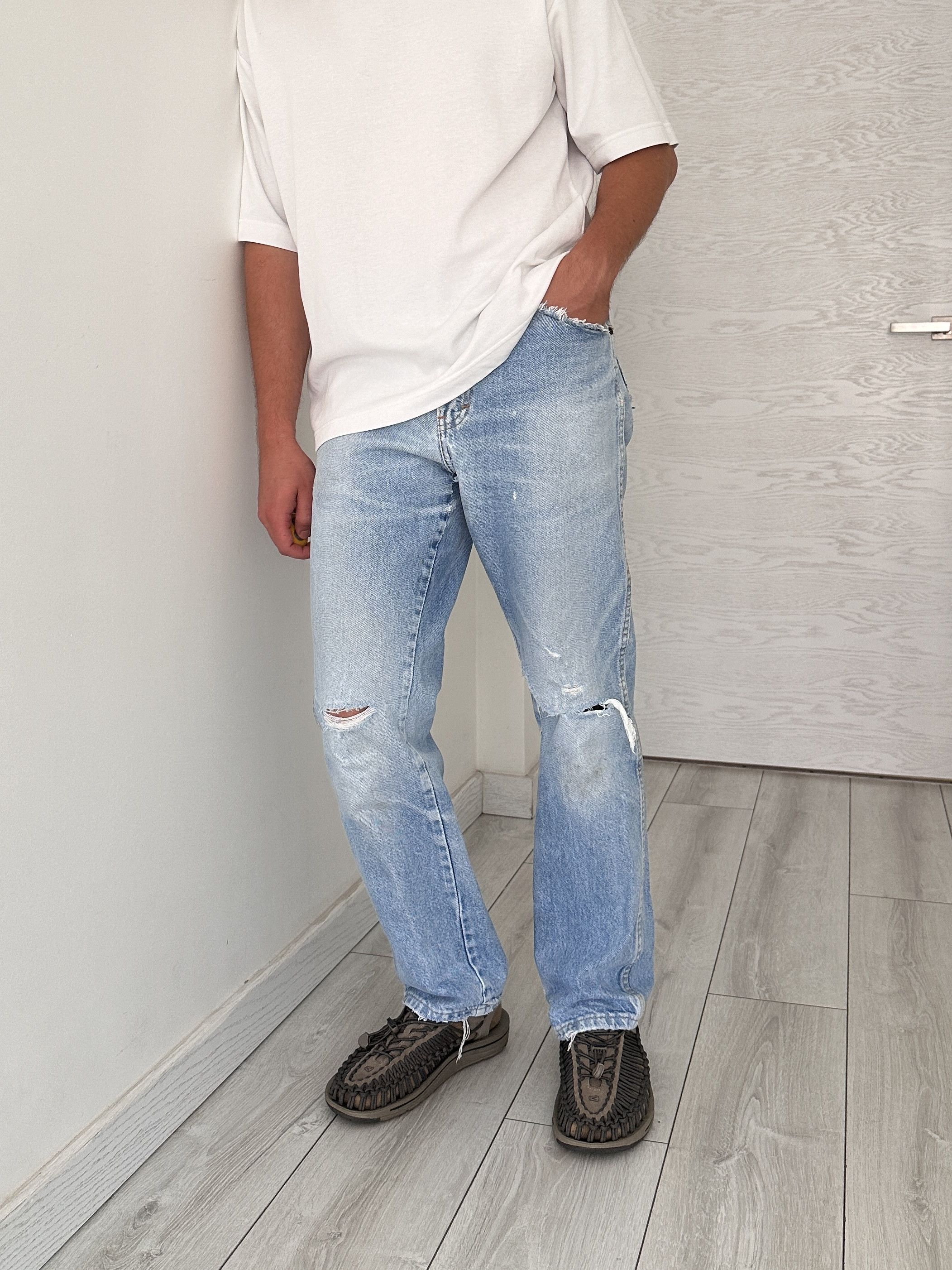 Dickies Vintage Dickies Distressed Blue Denim Pants Jeans Size US 32 / EU 48 - 1 Thumbnail
