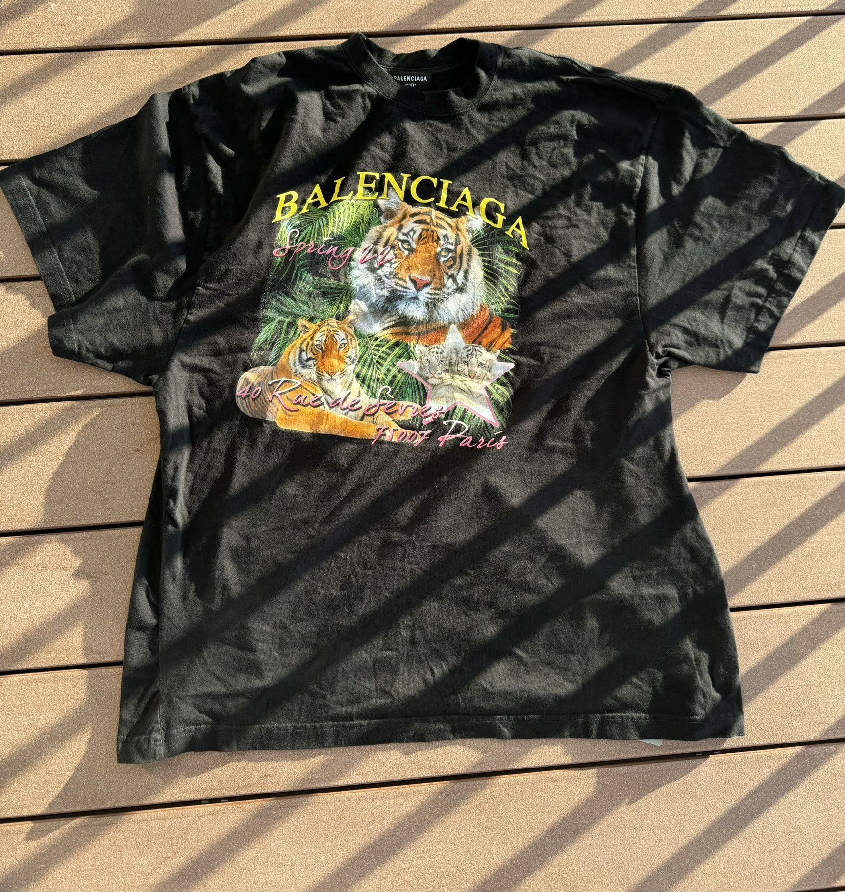 Balenciaga BALENCIAGA TIGER TEE Size US L / EU 52-54 / 3 - 1 Thumbnail