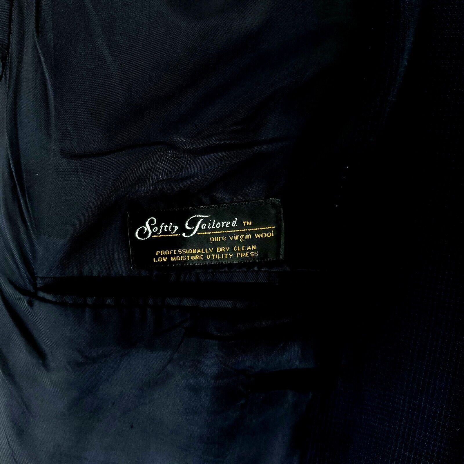 Hart Schaffner Marx Hart Schaffner Marx Soft Tailored Virgin Heavy Wool 2 Button Size 48L - 9 Thumbnail