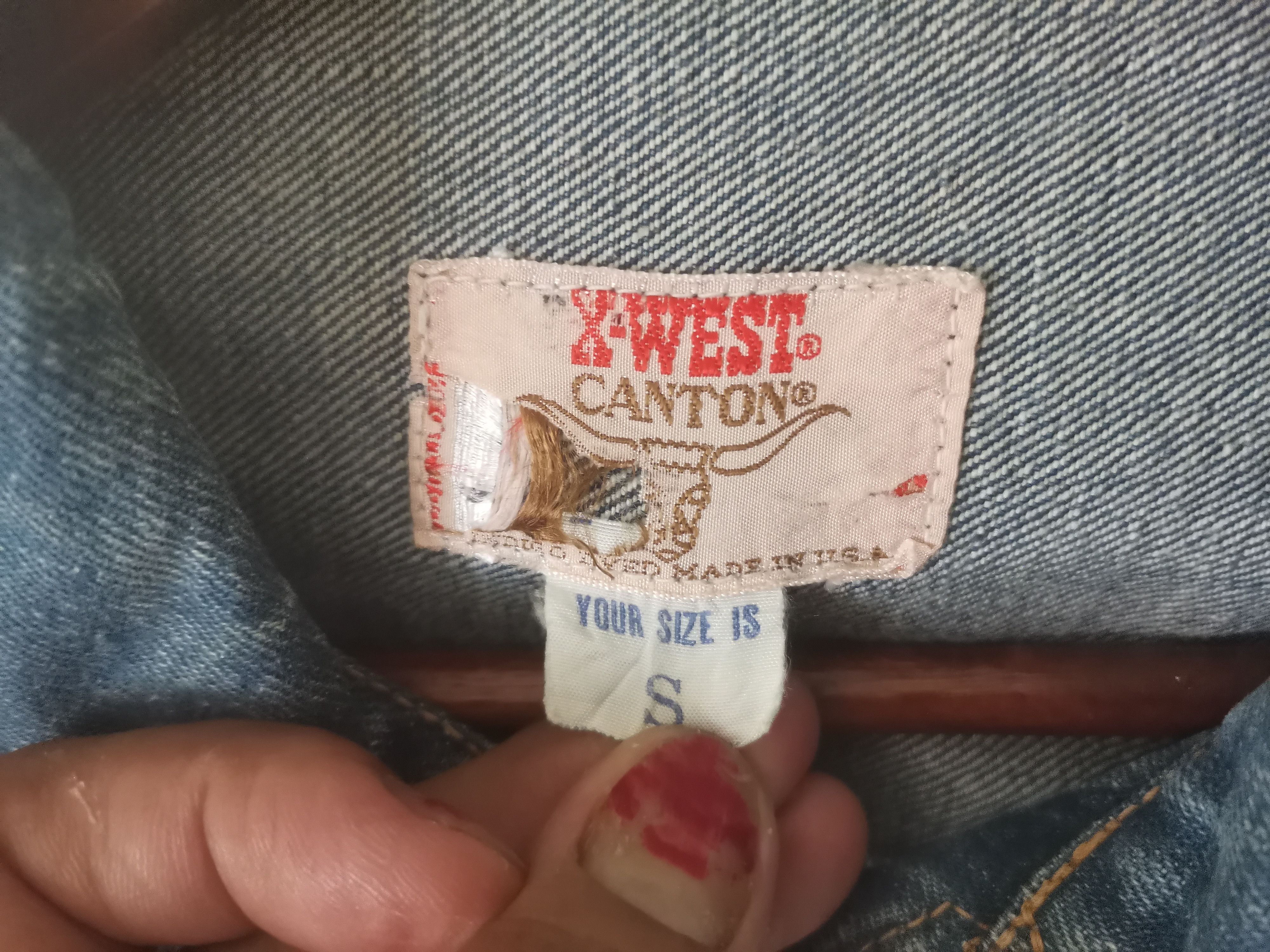 Vintage Rare vintage x-West Canton denim jacket Size S / US 4 / IT 40 - 4 Thumbnail