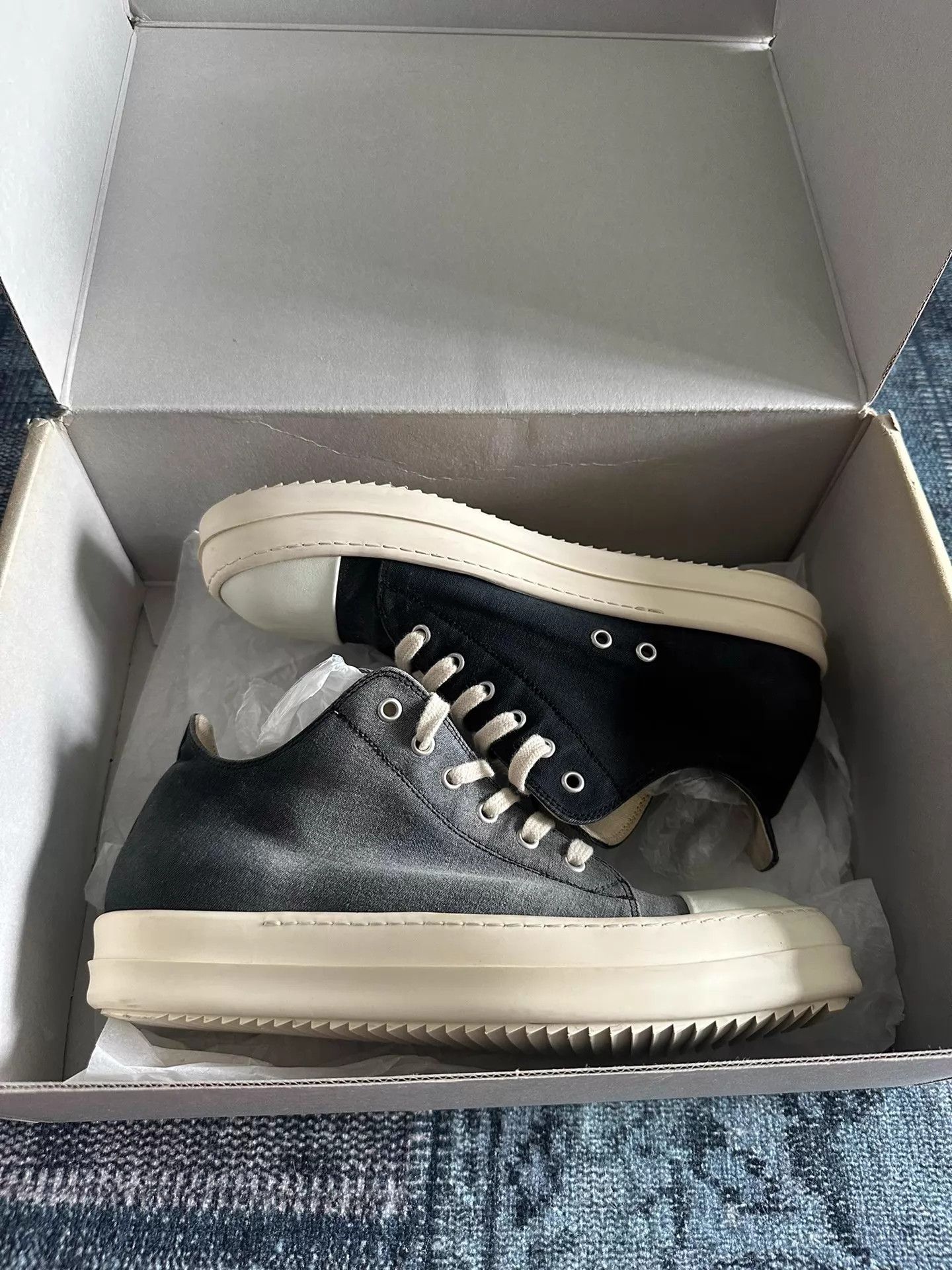 Rick Owens Rick Owens Double Stitch Gradient Low Top 42.5 Size US 9.5 / EU 42-43 - 8 Thumbnail