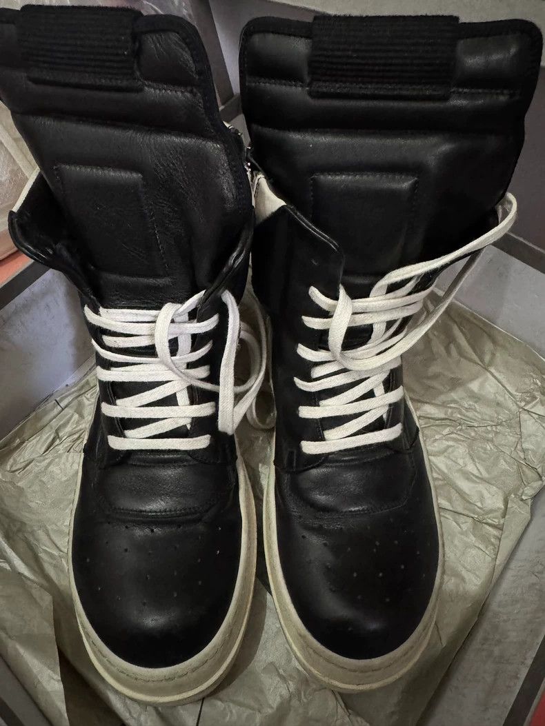 Rick Owens Rick Owens Black High-Top Sneakers Size US 7.5 / EU 40-41 - 1 Thumbnail