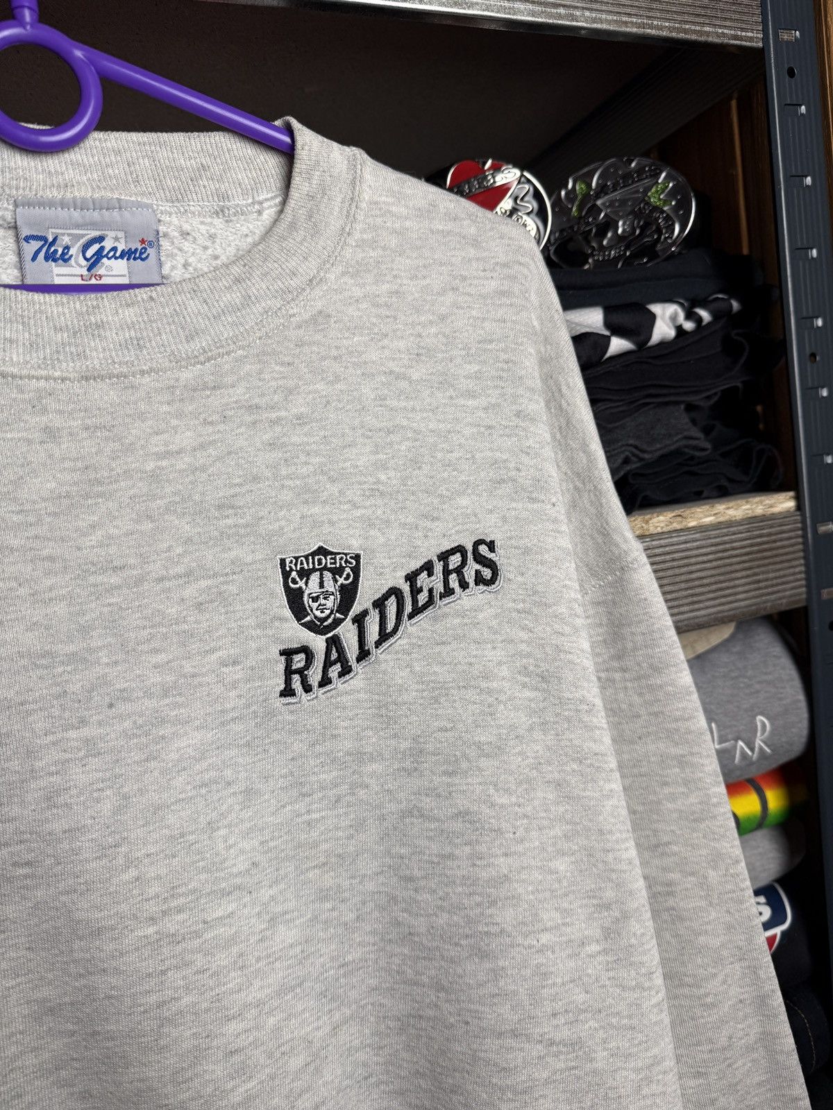 NFL Vintage 1980s Los Angeles Raiders Hoodie Size L Size US L / EU 52-54 / 3 - 2 Thumbnail