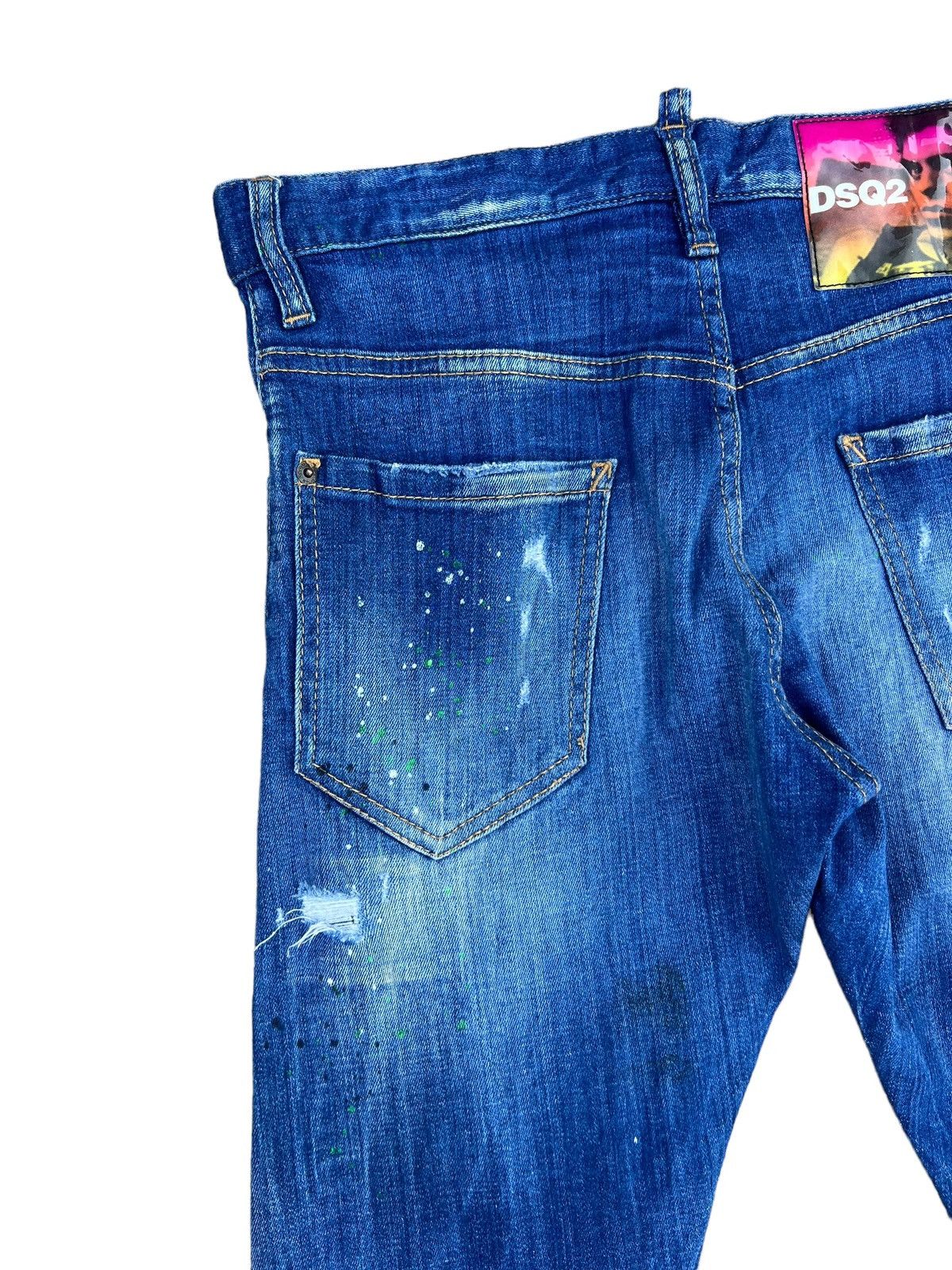 Dsquared2 Dsquared2 Distressed Denim Jeans Slim Fit Size US 29 - 12 Thumbnail