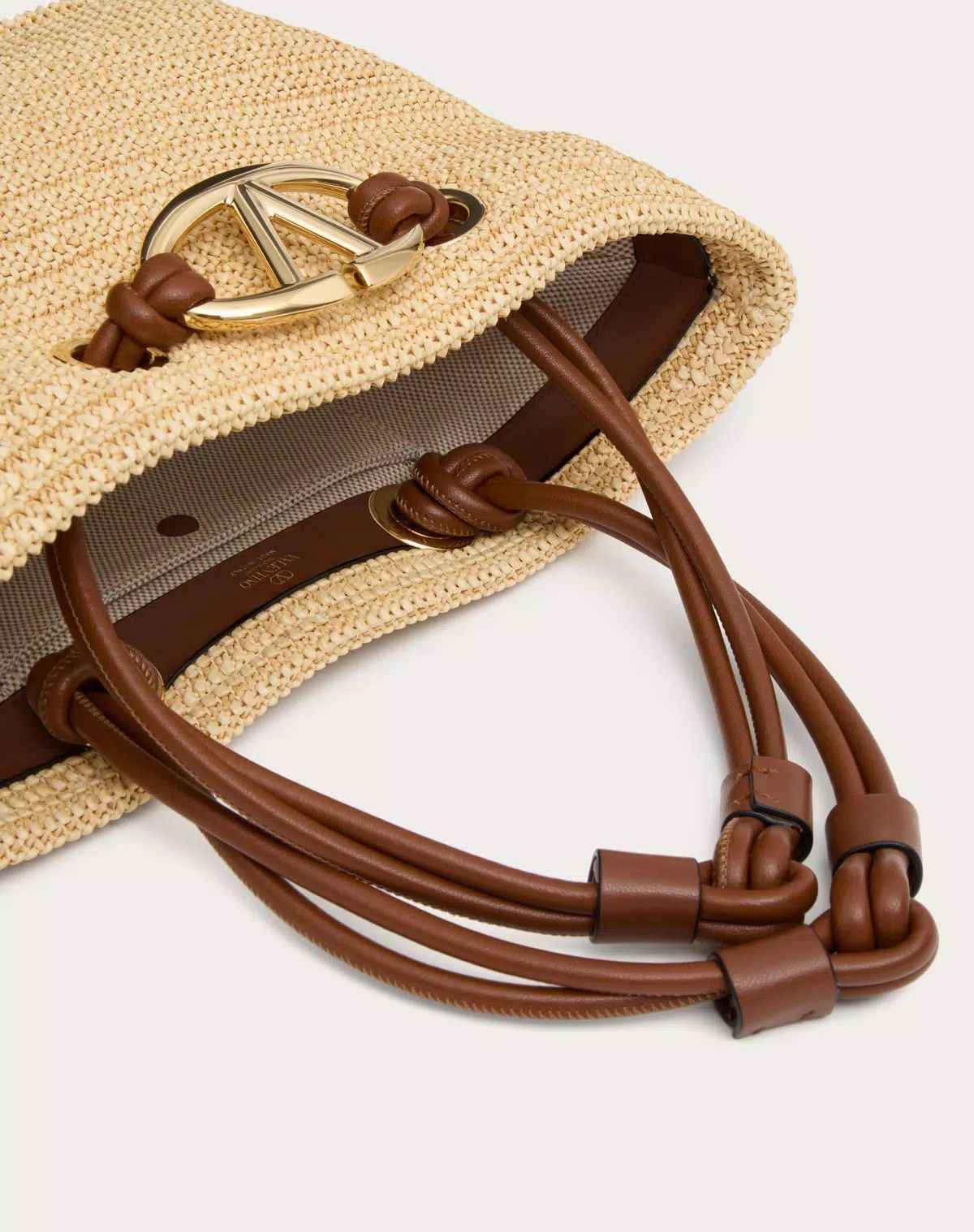 Valentino oc11z0725 Size:OS/Escape Tote Bag In Raffia in Beige Size ONE SIZE - 6 Thumbnail