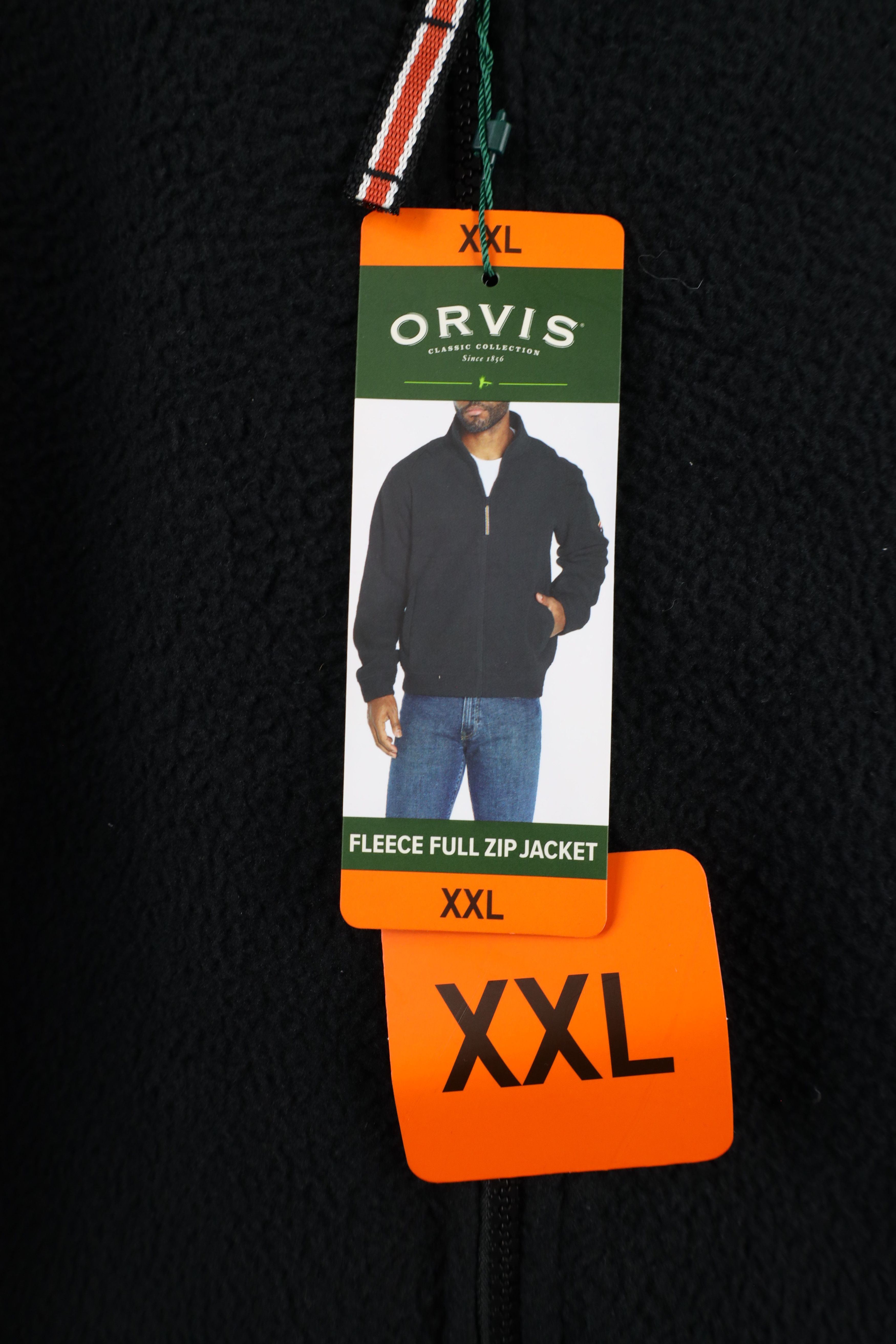 Orvis × Vintage New Orvis Spell Out Deep Pile Fleece Full Zip Jacket Black Size US XXL / EU 58 / 5 - 5 Thumbnail