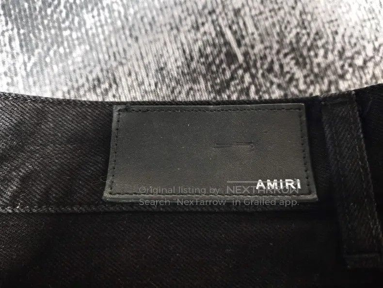 Amiri Amiri American water-washed hole skinny straight denim pan Size US 34 / EU 50 - 3 Thumbnail