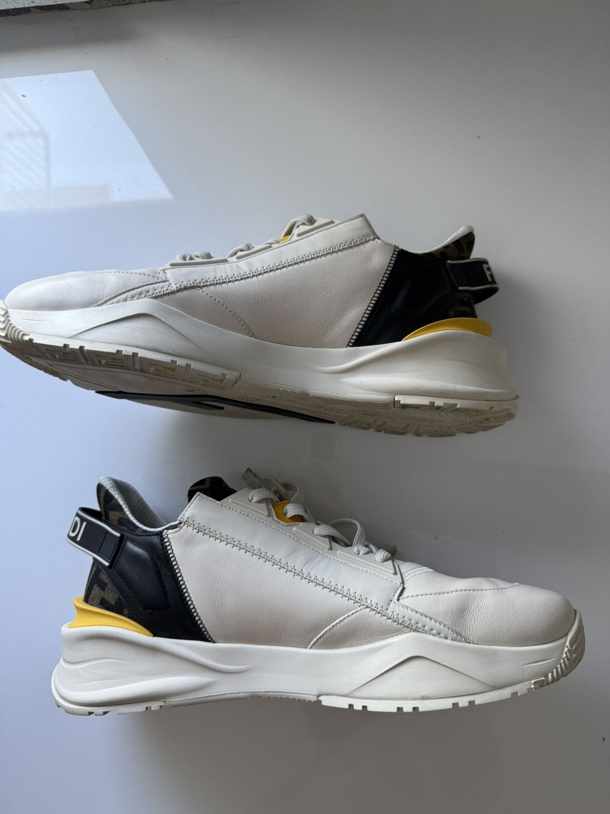 Fendi Men's FF Flow Mid-Top Sneakers Size US 10 / EU 43 - 2 Thumbnail