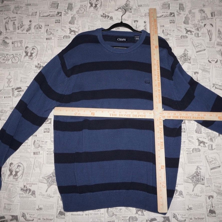 Ralph Lauren XXL - Vintage Y2K by Ralph Lauren stripe embroider sweater Size US XXL / EU 58 / 5 - 4 Thumbnail