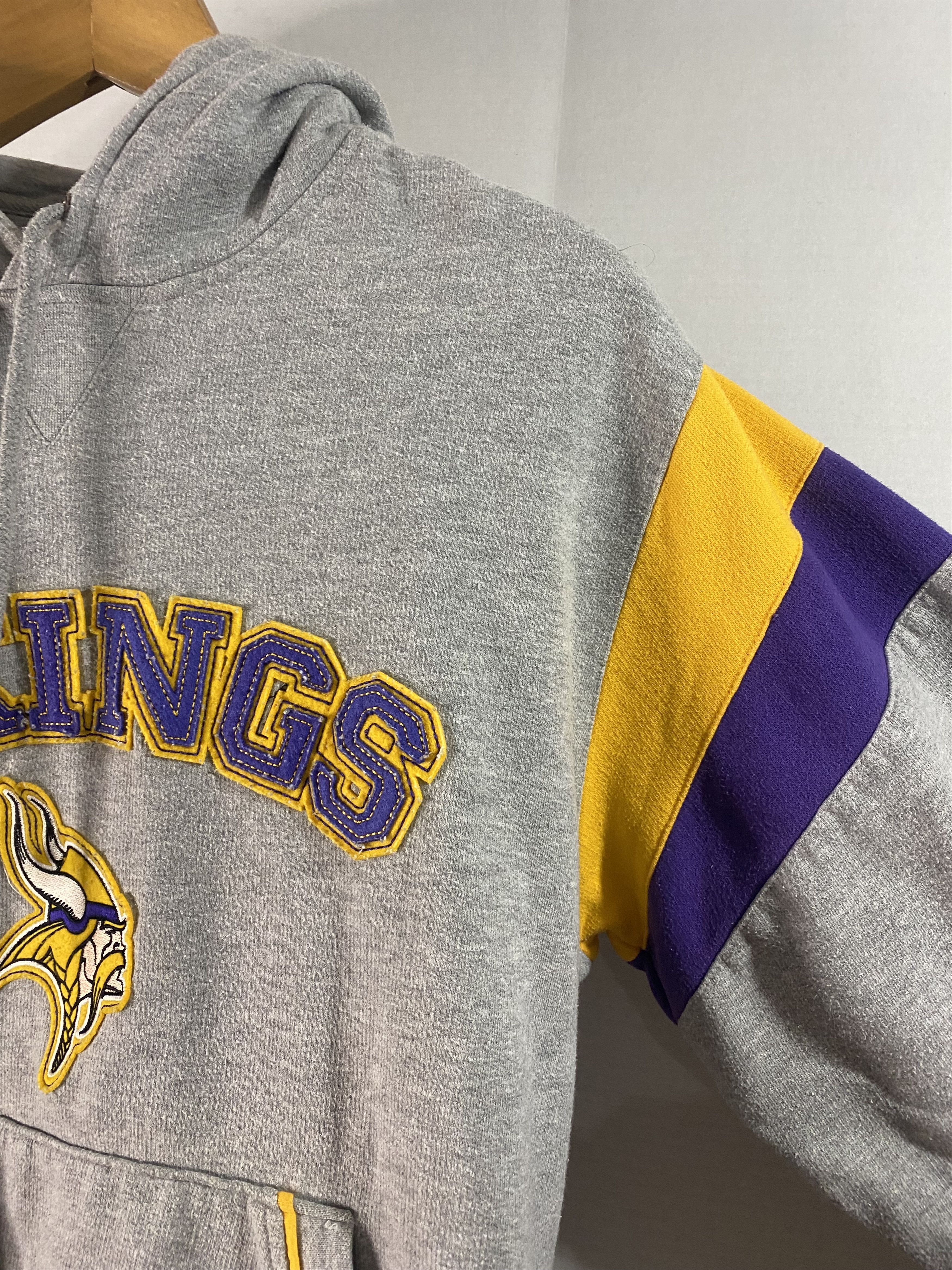 NFL Vintage Y2K Minnesota Vikings NFL Football Patch Hoodie Size US M / EU 48-50 / 2 - 6 Thumbnail