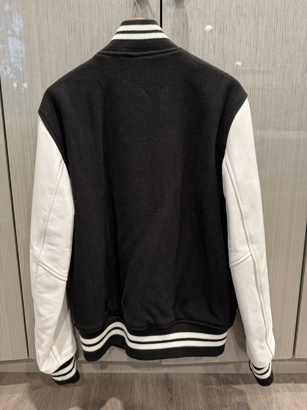 October's Very Own × Takashi Murakami OVO Murakami Black Varsity Jacket Size US XL / EU 56 / 4 - 3 Thumbnail