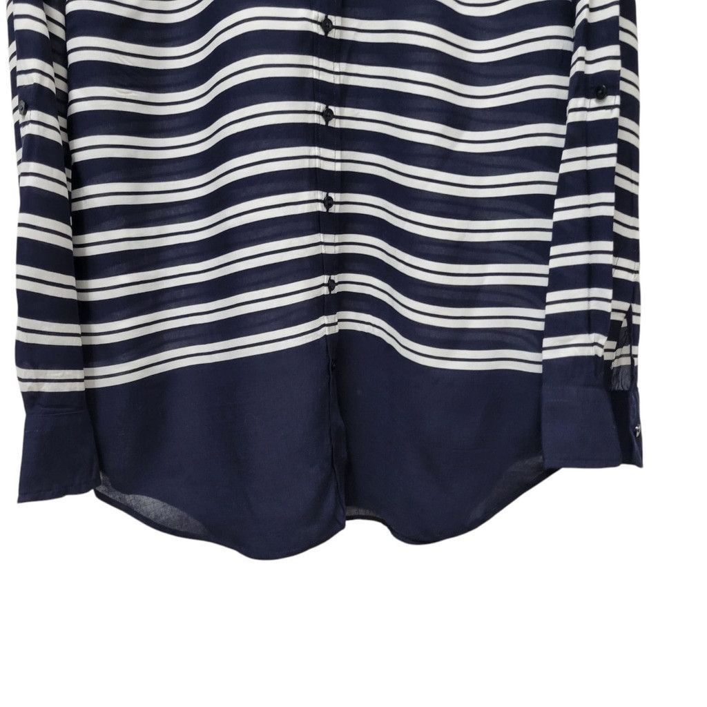 Talbots Talbots Women Roll-Tab Long-Sleeve Button-Up Rayon Shirt 10 Size L / US 10 / IT 46 - 8 Thumbnail