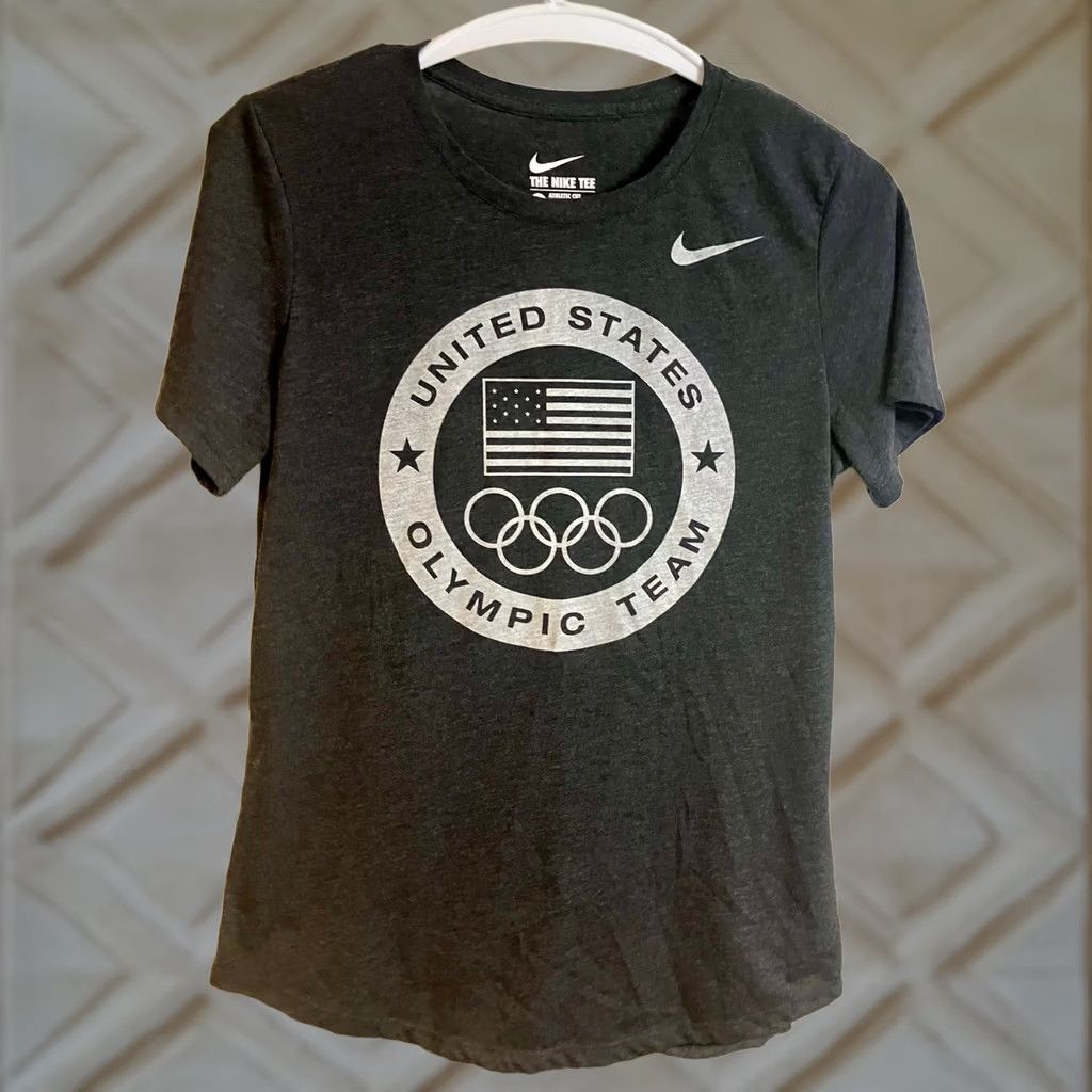 Nike Nike United States Olympic Team Gray Short Sleeve T Shirt Womens M Dri Fit Size M / US 6-8 / IT 42-44 - 1 Thumbnail