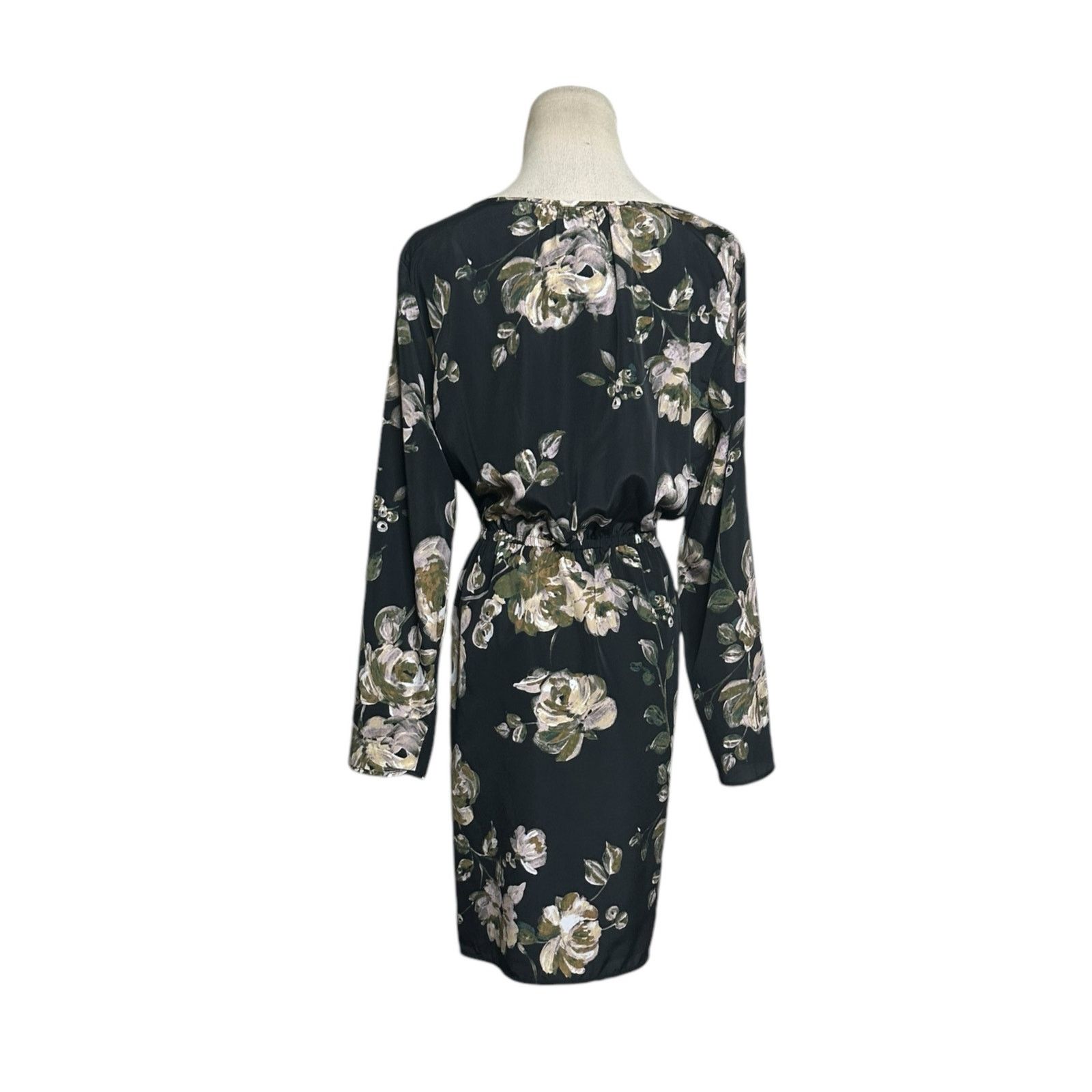 J.Crew J. Crew black cream green floral mini dress size 8 Size M / US 6-8 / IT 42-44 - 2 Thumbnail