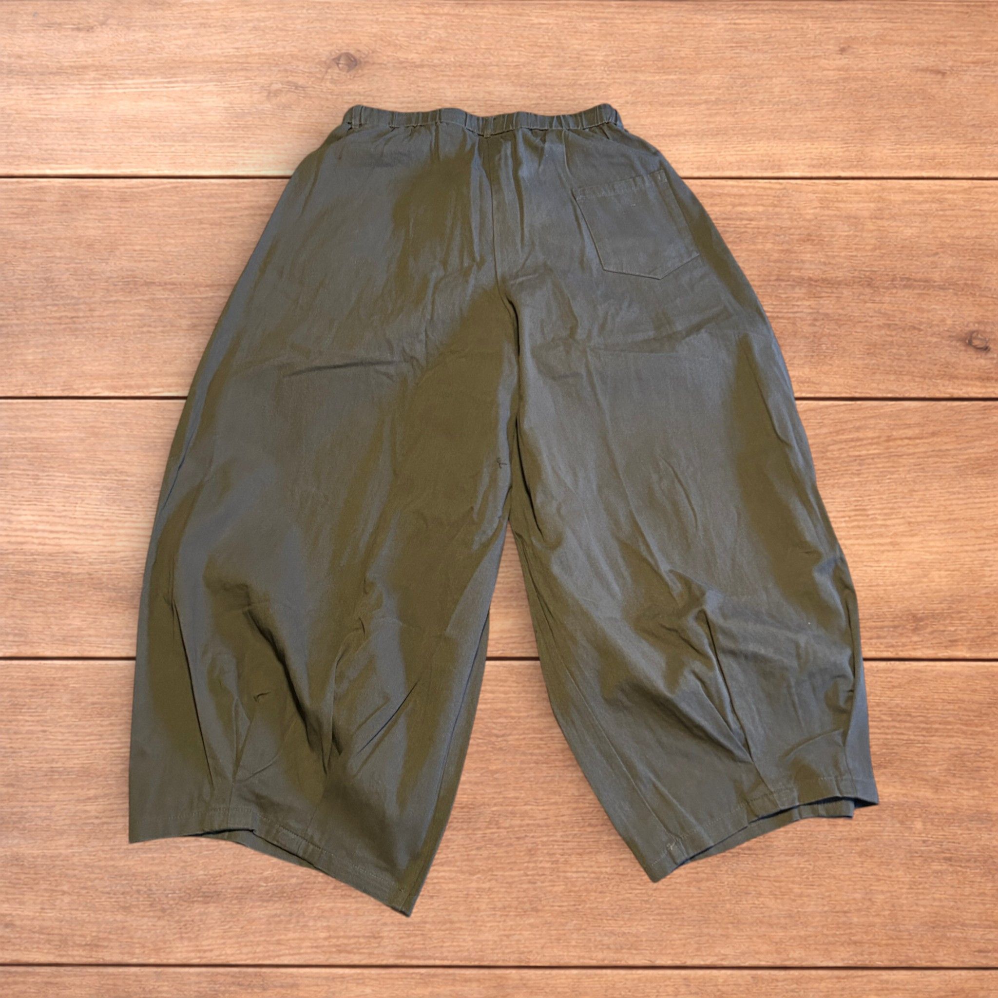 Japanese Brand Super baggy wide leg parachute trousers in dark grey wash. Size US 36 / EU 52 - 2 Thumbnail