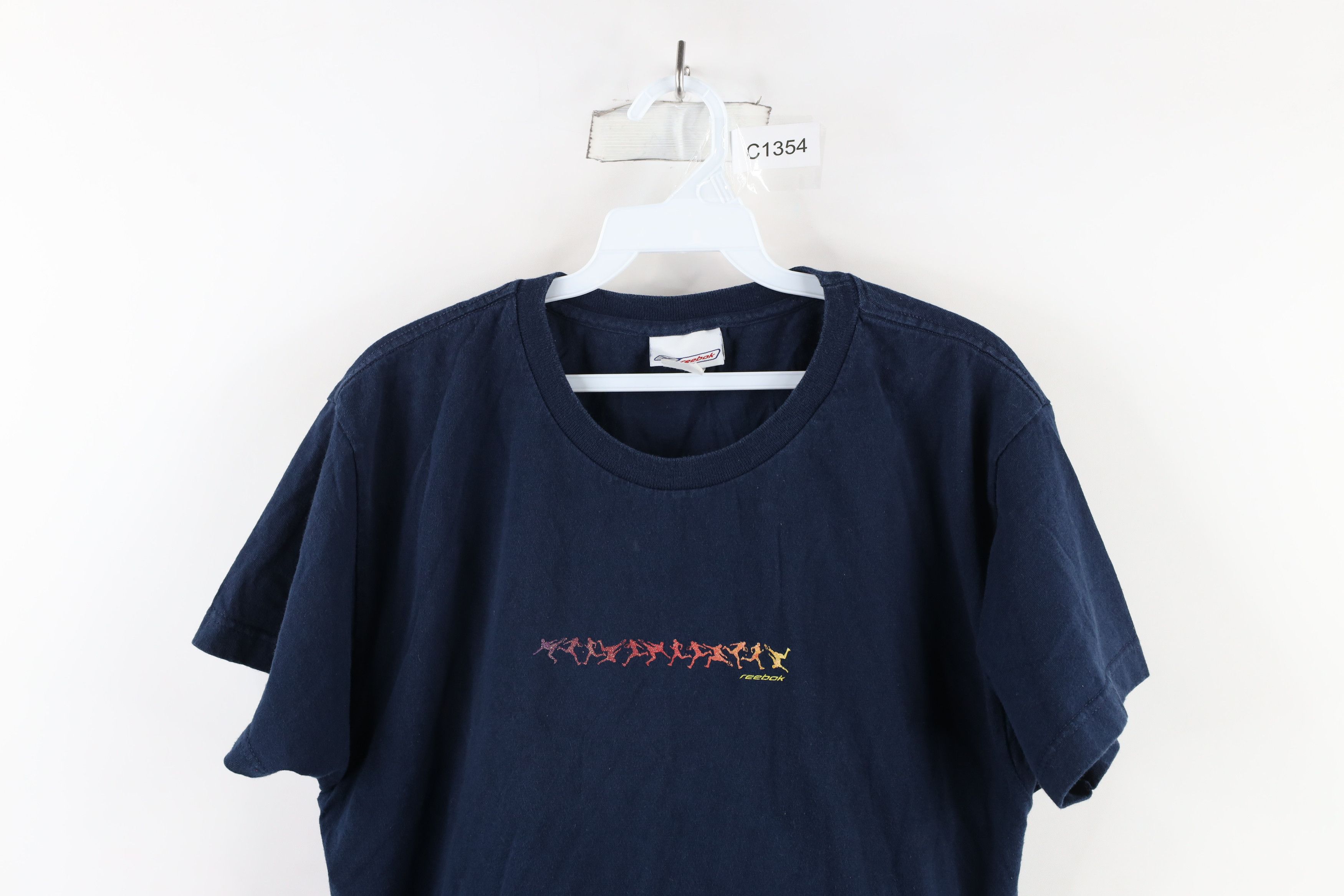 Reebok × Vintage Vintage 90s Reebok Spell Out Sports Short Sleeve T-Shirt Size L / US 10 / IT 46 - 2 Thumbnail