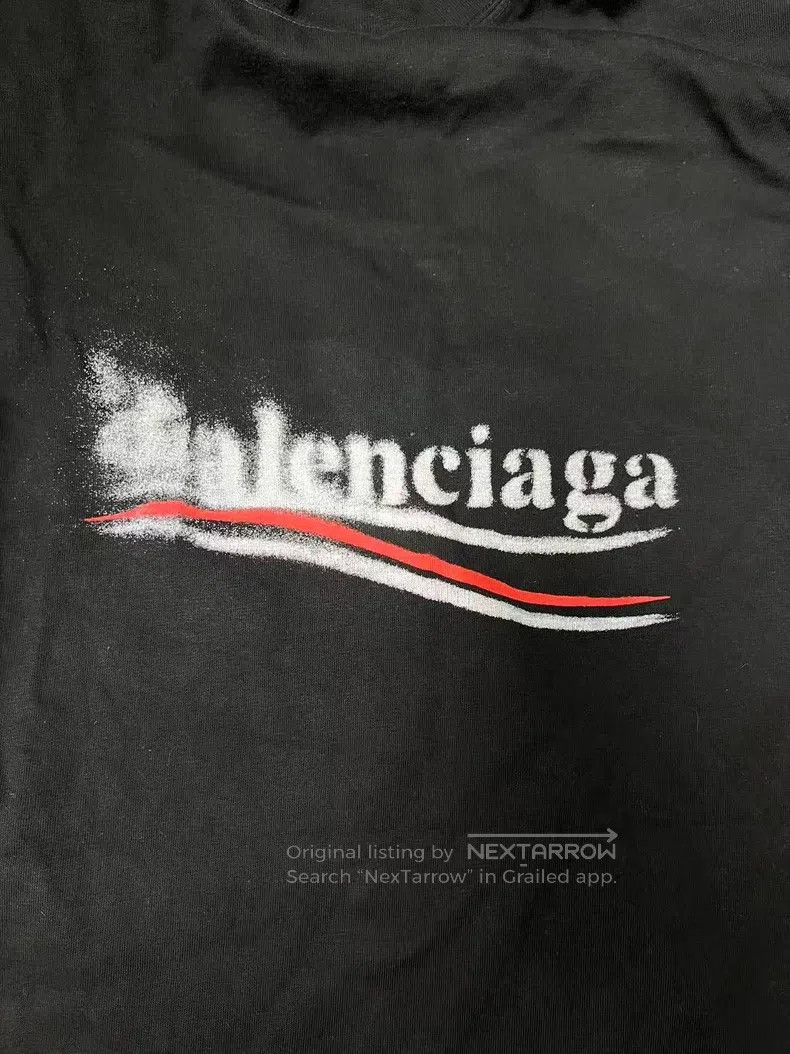 Balenciaga Balenciaga Letter Printed Short Sleeve Crew Neck T-Shirt Size US L / EU 52-54 / 3 - 3 Thumbnail