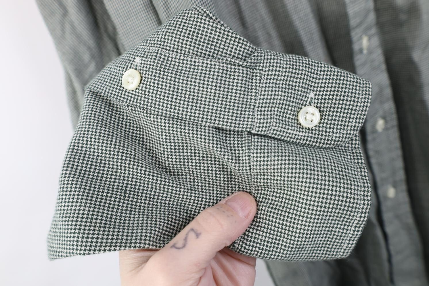 Polo Ralph Lauren Vintage 90s Ralph Lauren Houndstooth Collared Button Shirt Size US L / EU 52-54 / 3 - 5 Thumbnail