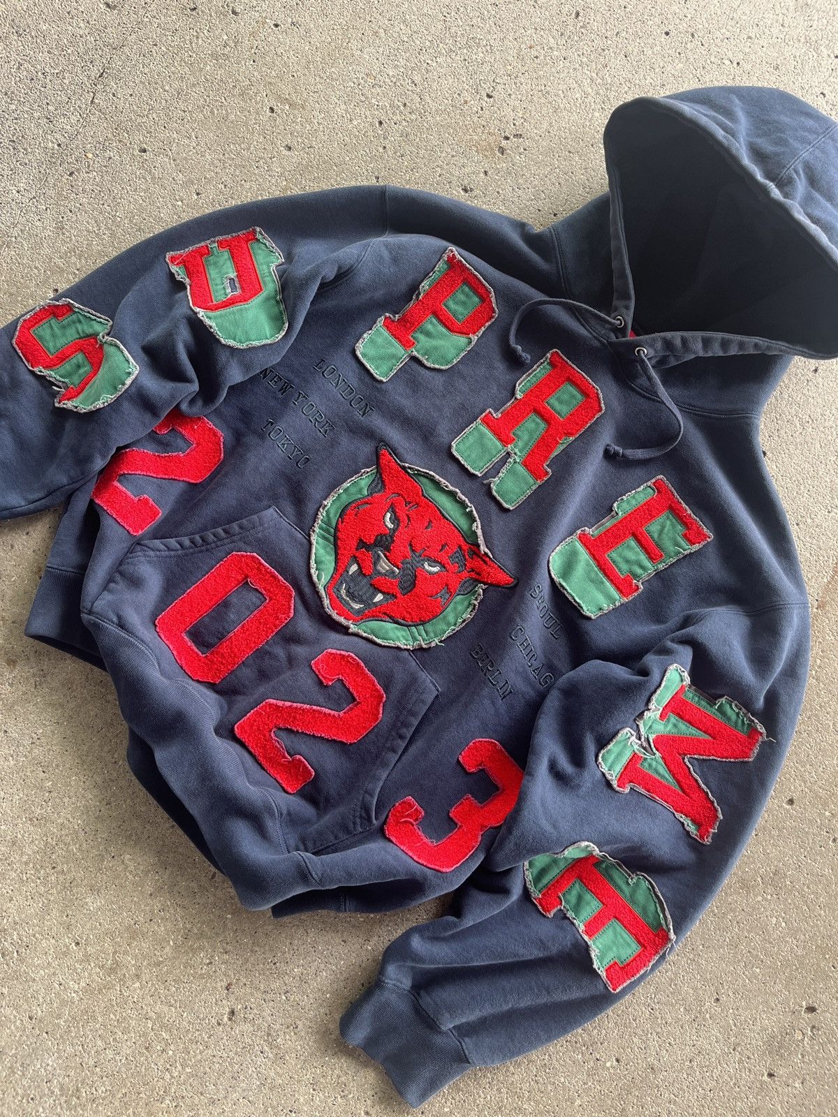 Supreme Supreme Washed Panther Hoodie FW 23 Size US M / EU 48-50 / 2 - 3 Thumbnail