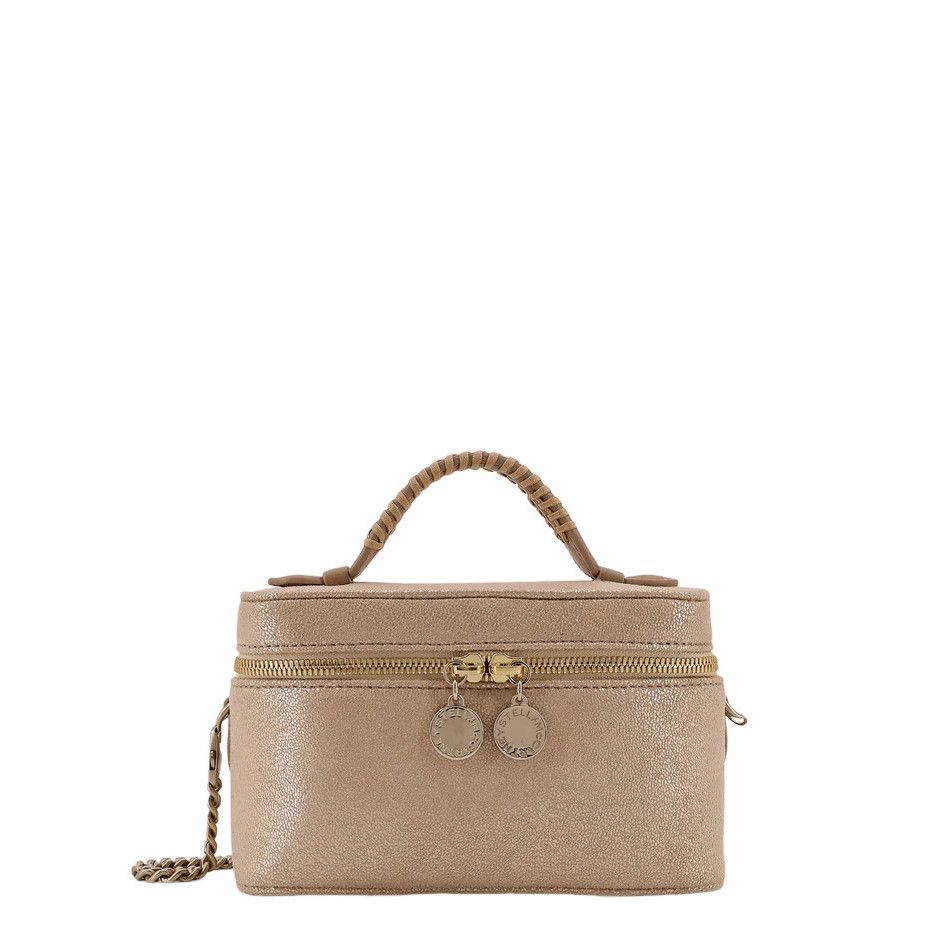 STELLA MCCARTNEY Falabella Vanity Beige Top Handle Bag New A