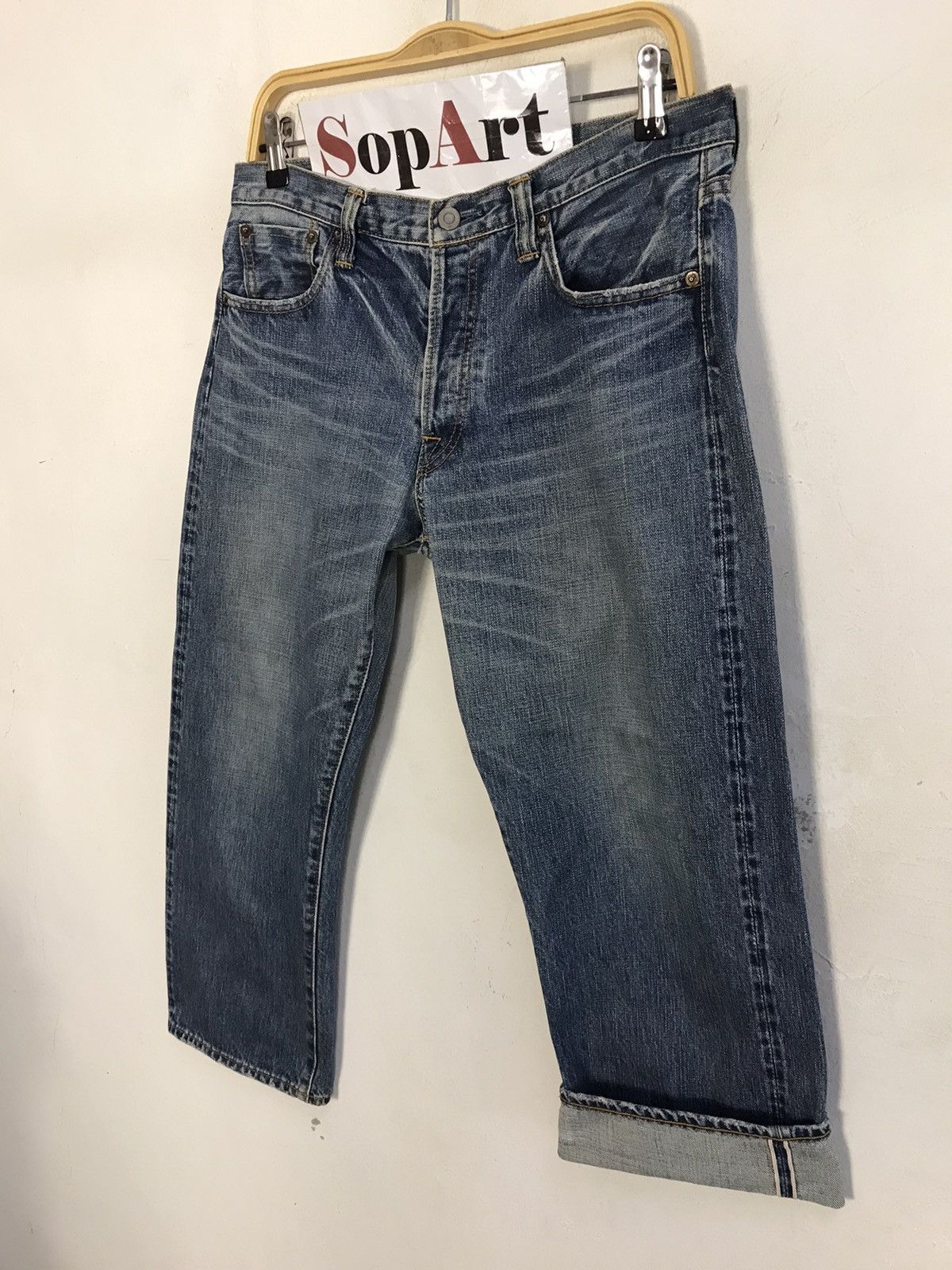 Japanese Brand × Vintage Vintage Totalite Selvedge Short Pants Design Style Size US 32 / EU 48 - 4 Thumbnail