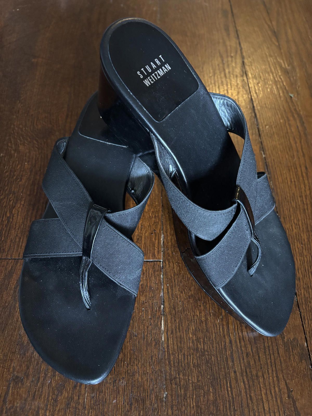 Stuart Weitzman NEW Stuart Weitzman Black Patent Leather Platforms 7 Size US 7 / IT 37 - 1 Thumbnail