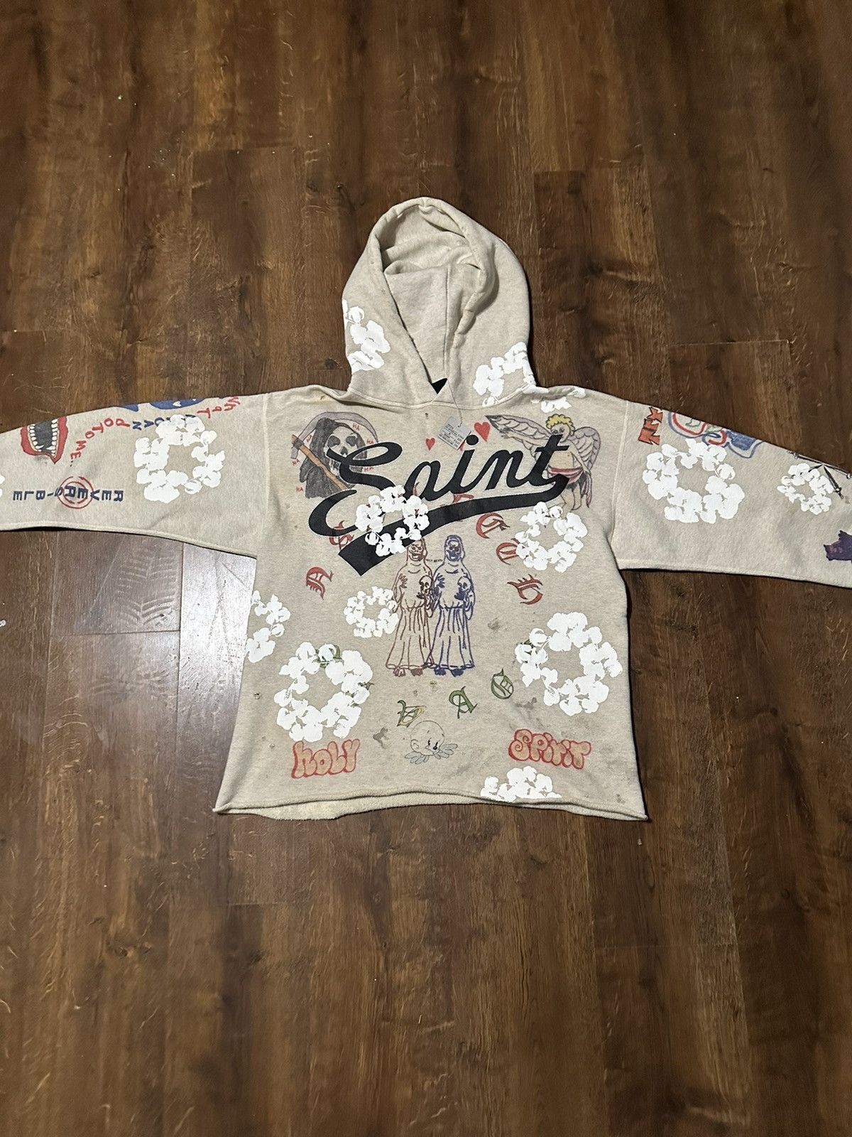 Saint Michael X Denim Tears Hoodie | Grailed