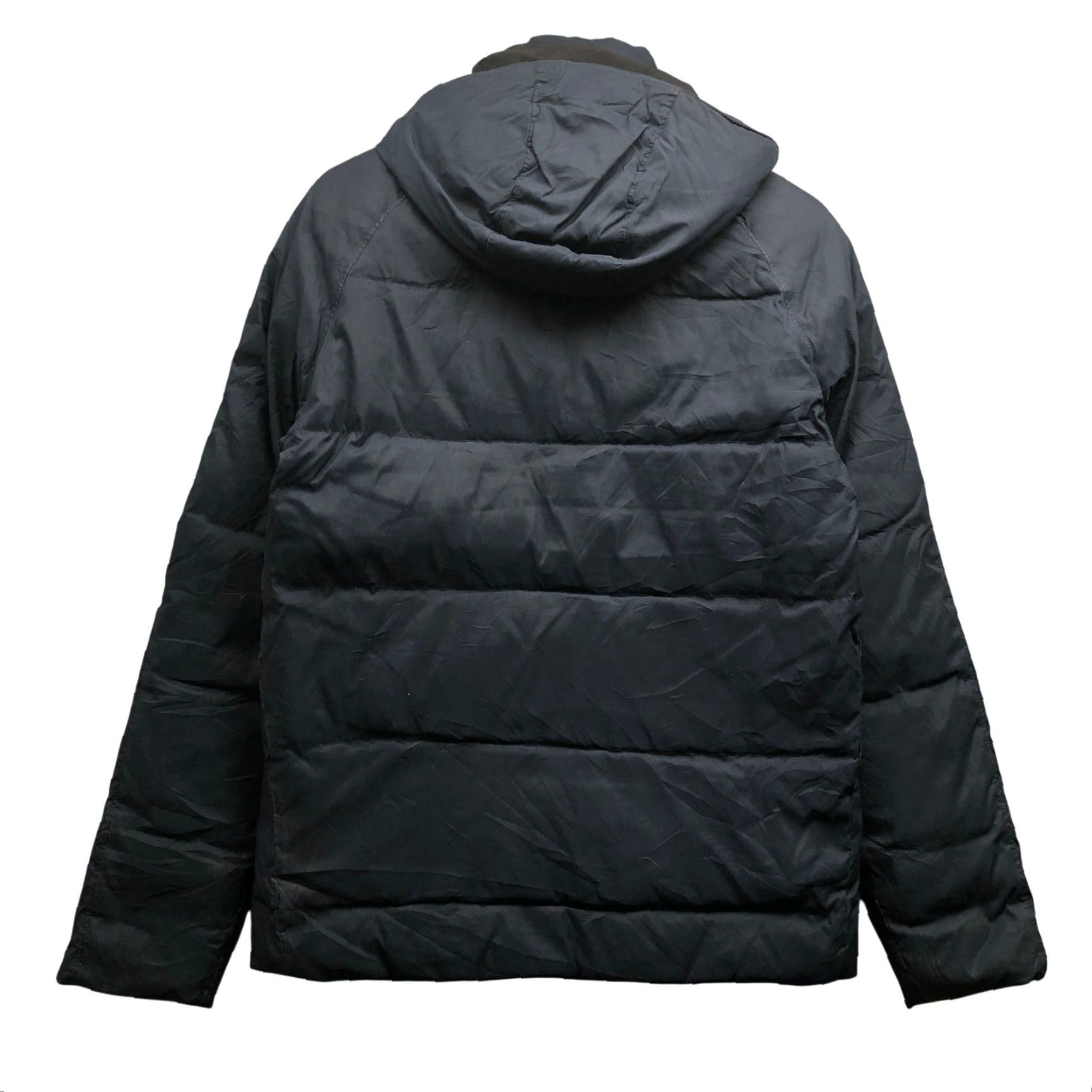 Theory Theory Down Quilted Puffer Full Zip Jacket Mens Small Hooded Navy Parka Taslan Polyester Zip Mens Small Hooded Puffer Jacket Size US S / EU 44-46 / 1 - 5 Thumbnail