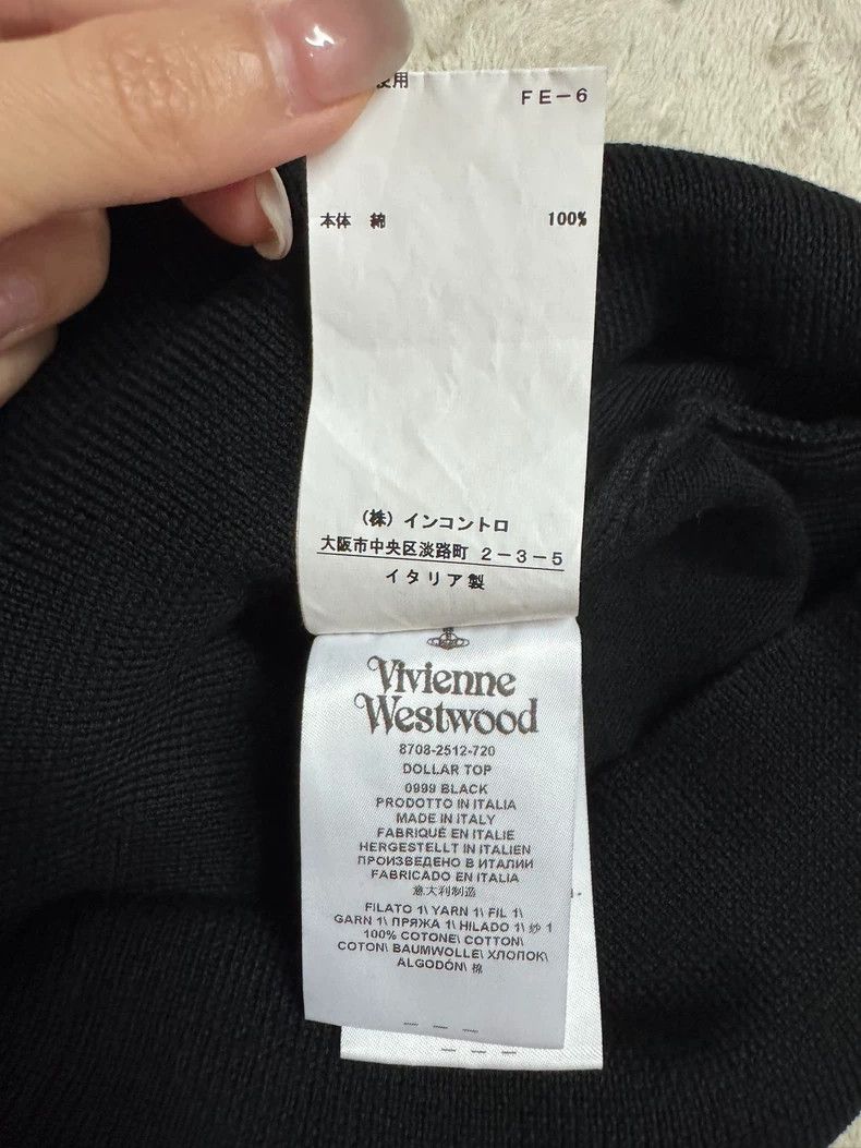 Vivienne Westwood Vivienne Westwood Black knit short-sleeved top Size S / US 4 / IT 40 - 9 Thumbnail