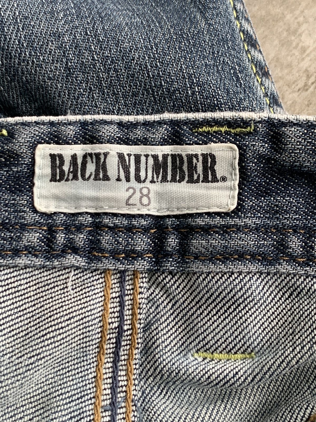 Designer × Japanese Brand Back Number zipper Side Pocket Size US 29 - 14 Thumbnail