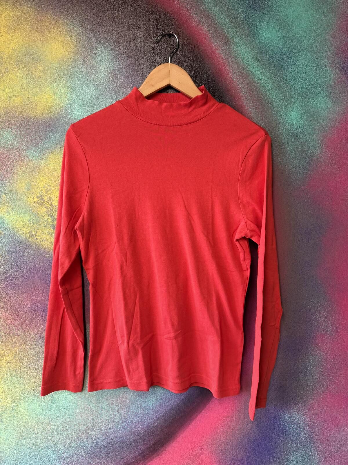 Other Cotton traders red long sleeve mock neck top in size 16 Size XL / US 12-14 / IT 48-50 - 1 Thumbnail