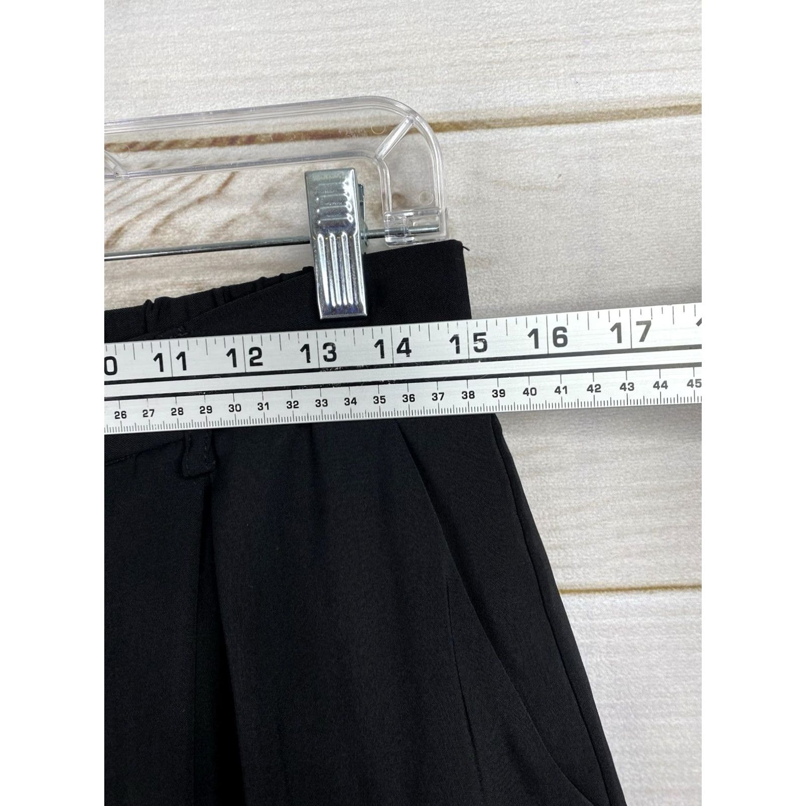 Vintage Tronjori Black Pleated High-Waist Wide-Leg Pants Women L Palazzo Trousers Dress Pants Size 36" / US 14 / IT 50 - 4 Thumbnail