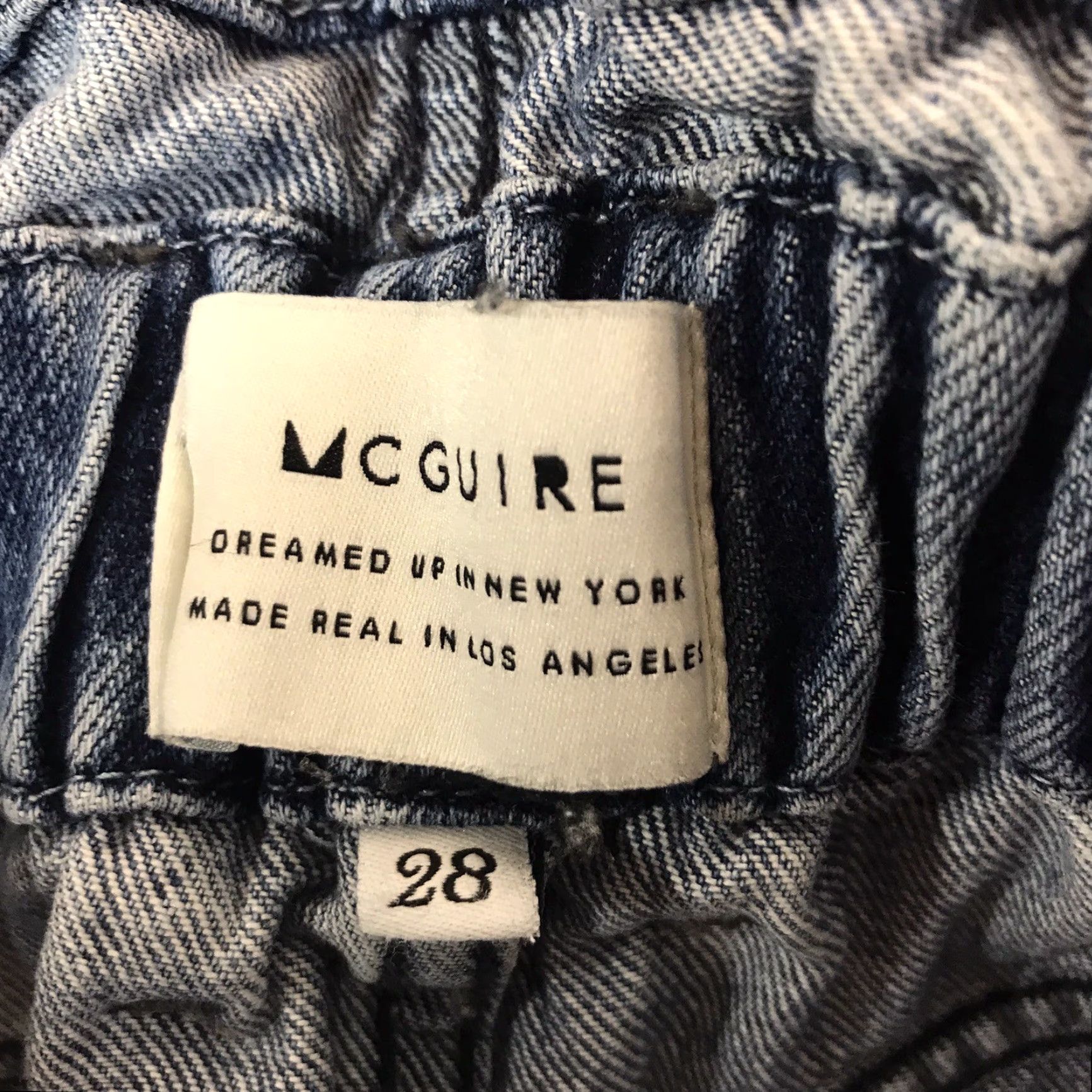 Vintage McGuire High Rise Wide Leg Jeans Womens Size 28 Blue Denim USA Size 28" / US 6 / IT 42 - 3 Thumbnail