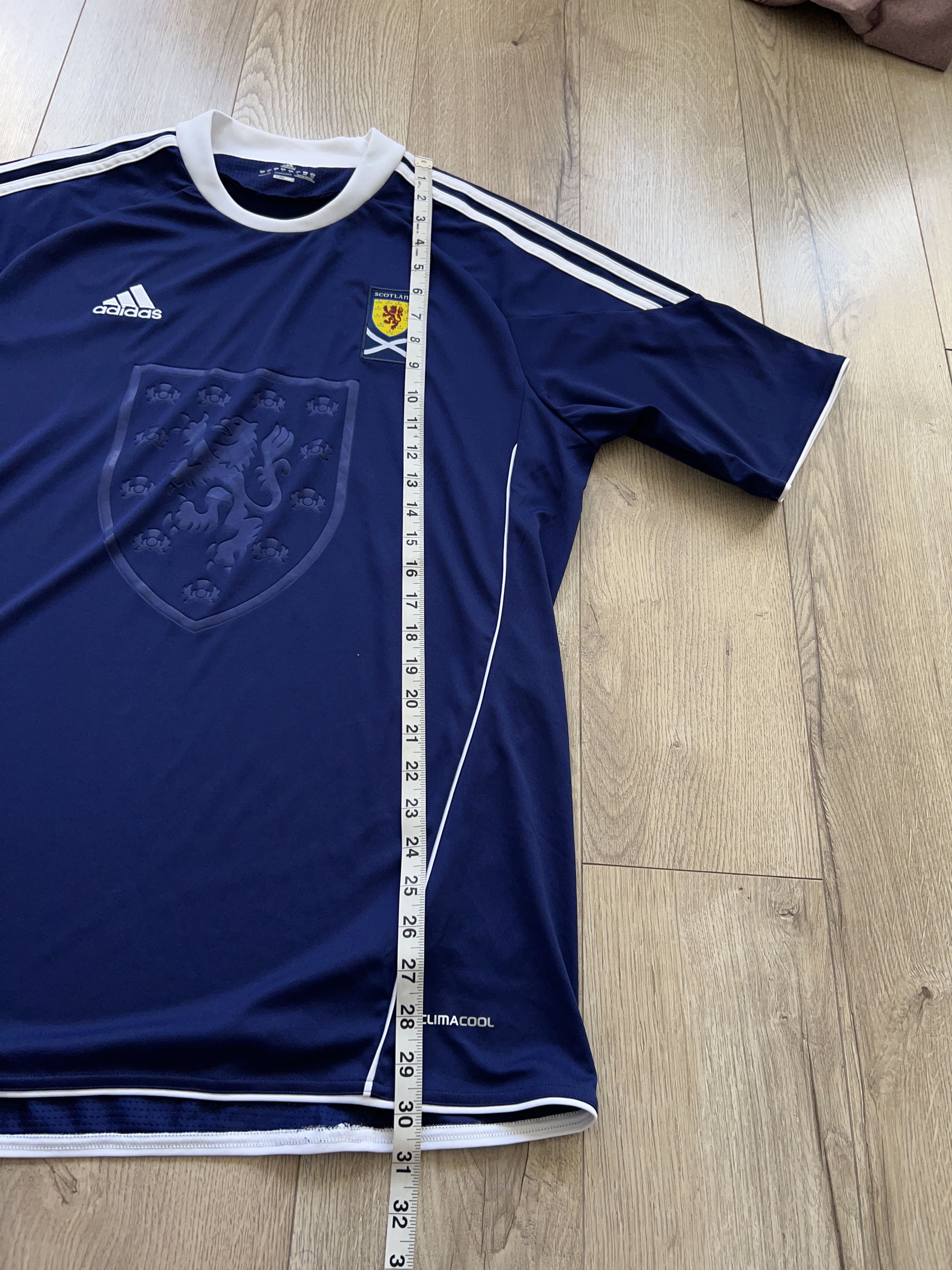 Adidas Scotland 2010 2011 Home Football Soccer Shirt Jersey Size US L / EU 52-54 / 3 - 5 Thumbnail